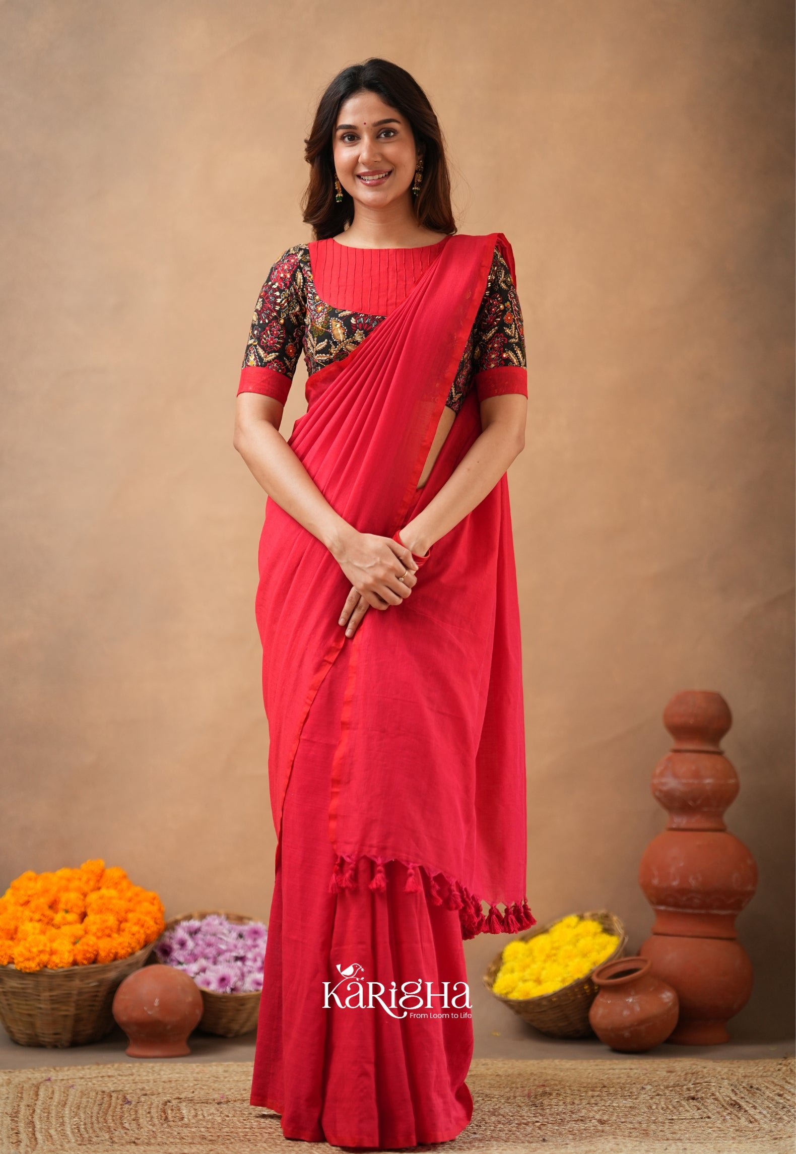 Sutra Luxe – Premium Cotton Saree with Refined Finish