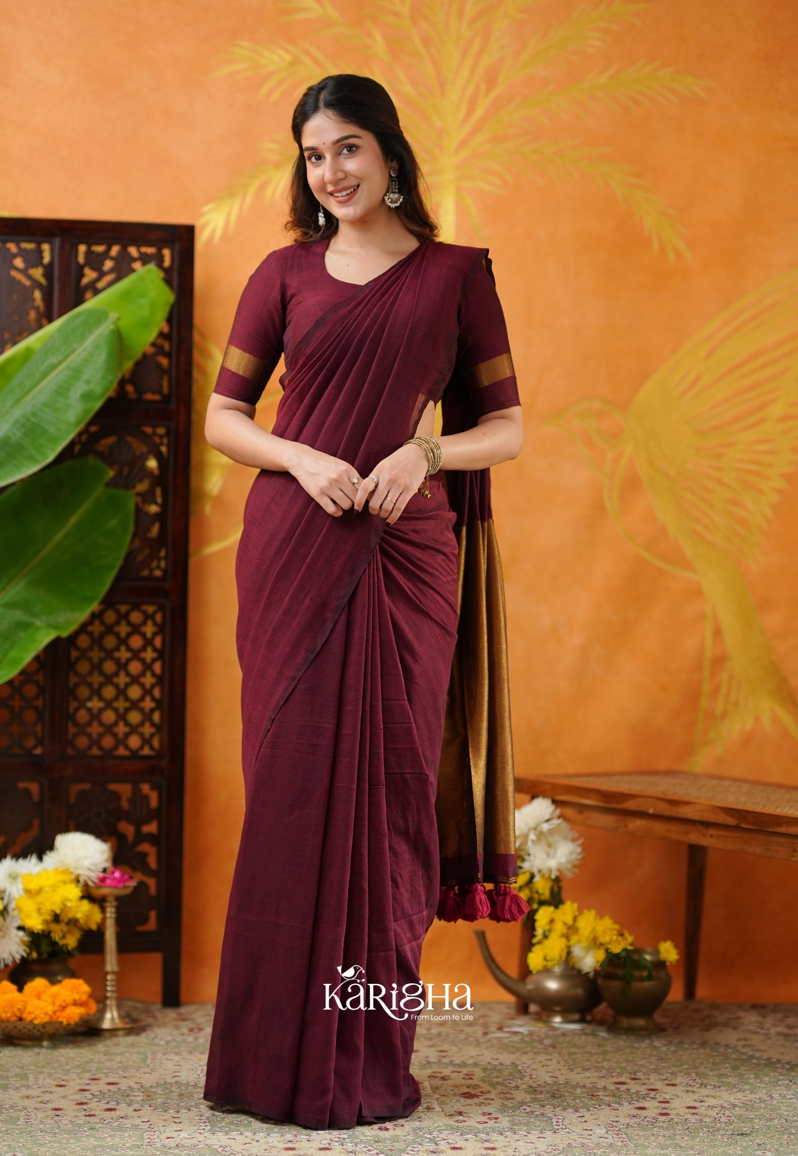 Classic Roots Khadi Cotton Saree