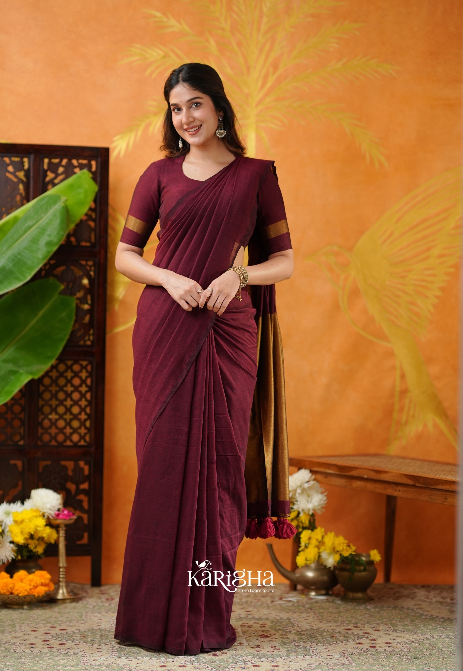 Classic Roots Khadi Cotton Saree