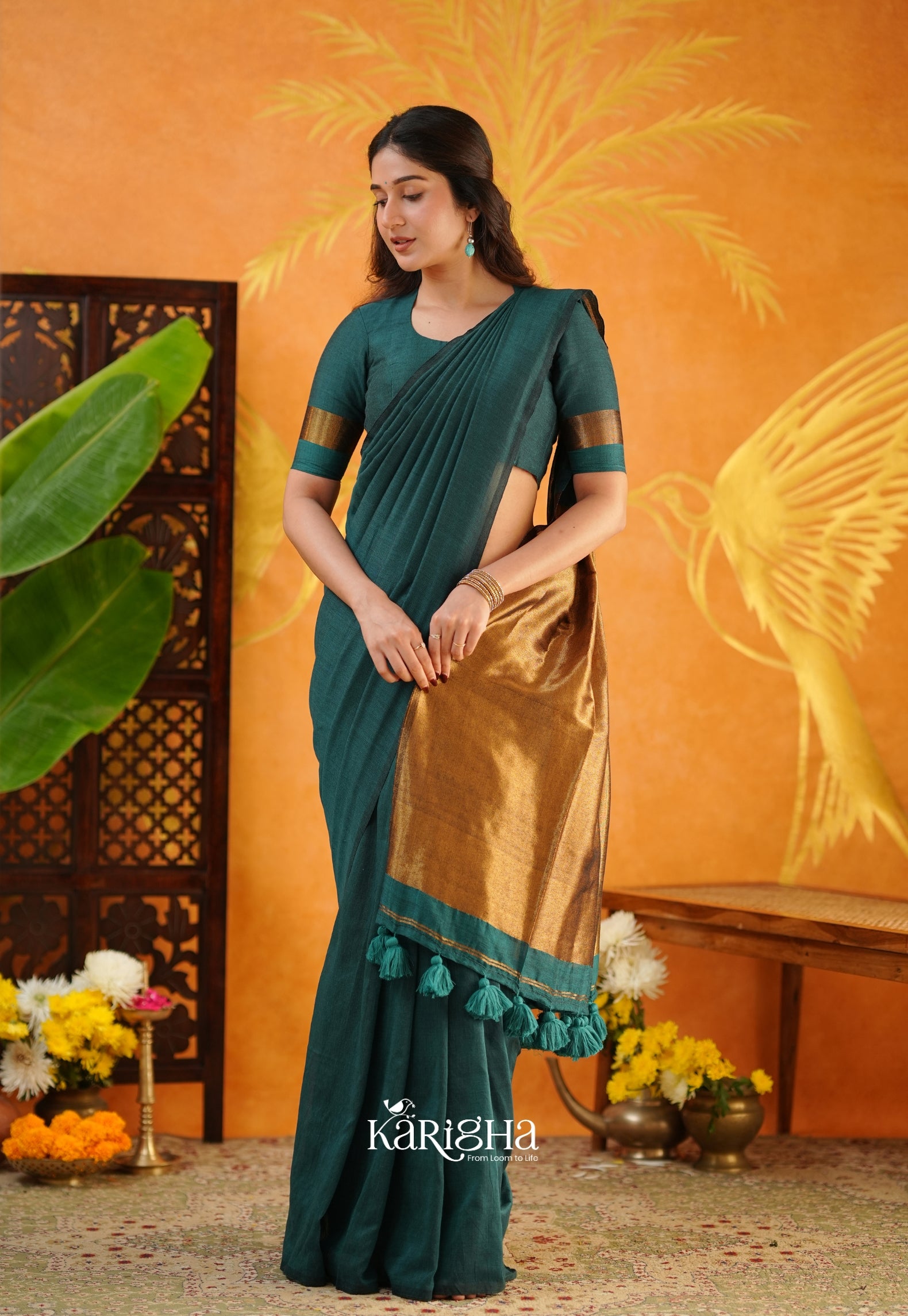 Classic Roots Khadi Cotton Saree