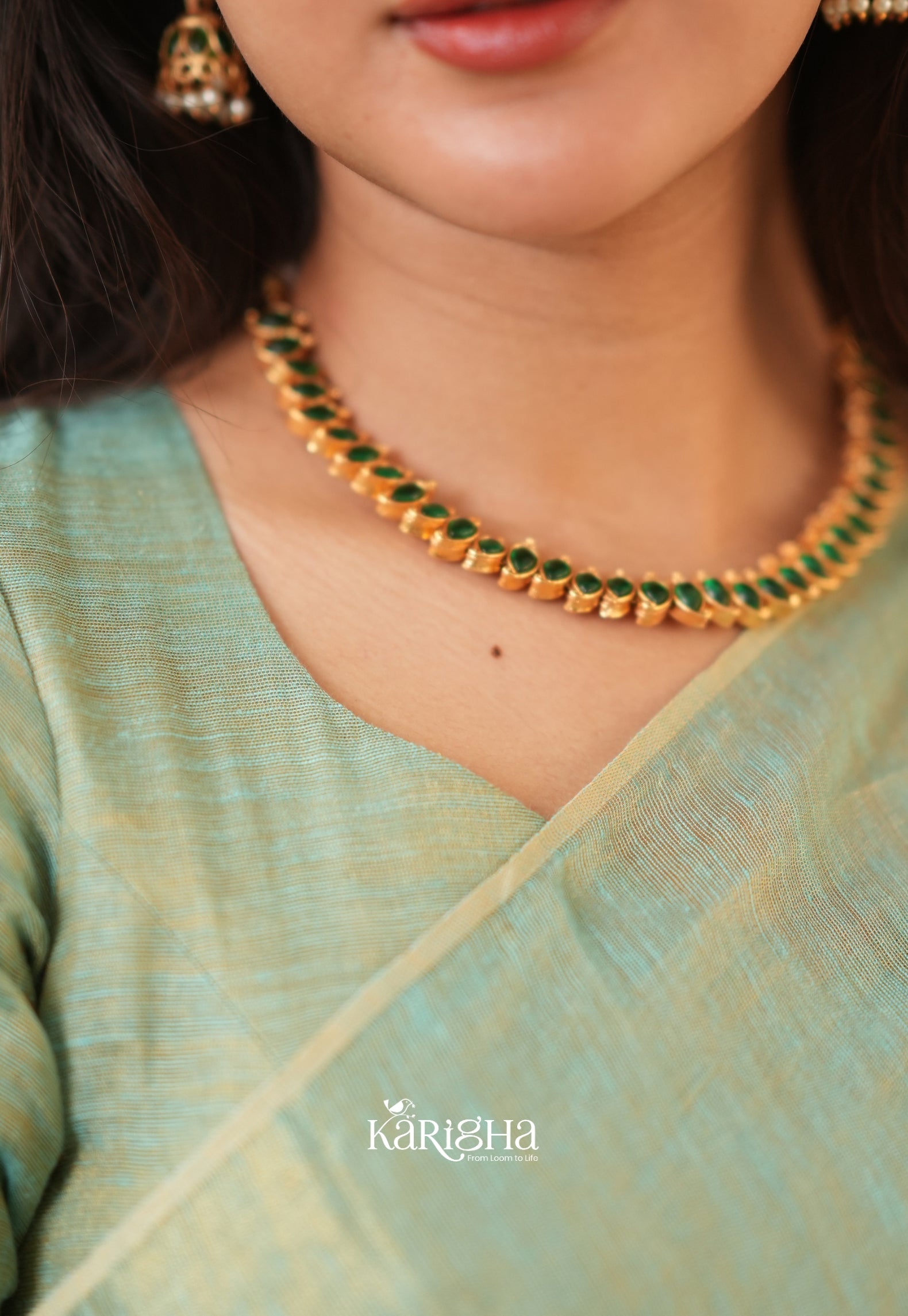 Linen Radiance – Featherlight Saree with Subtle Shine