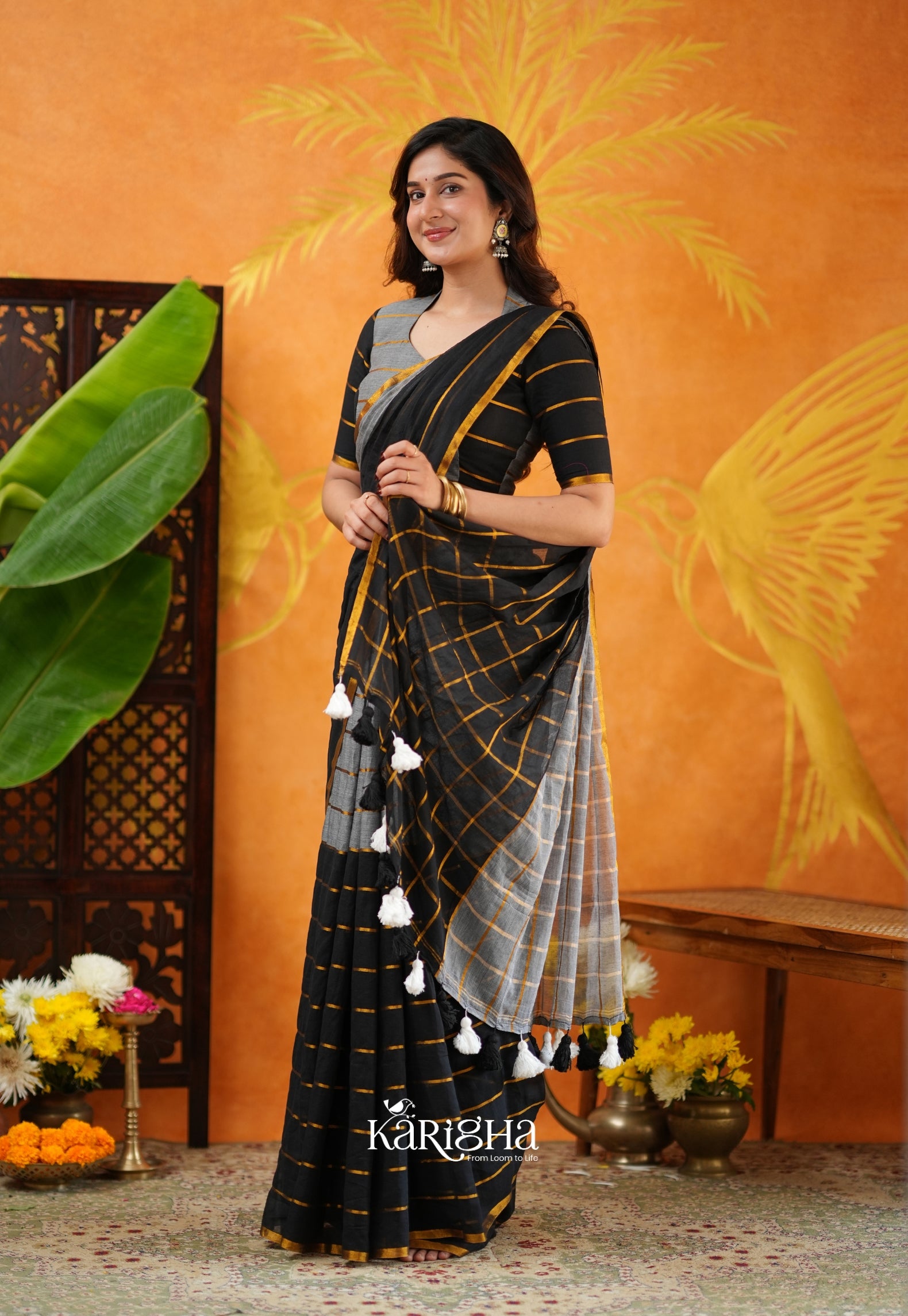 Modern Ethnic Mul Cotton Saree