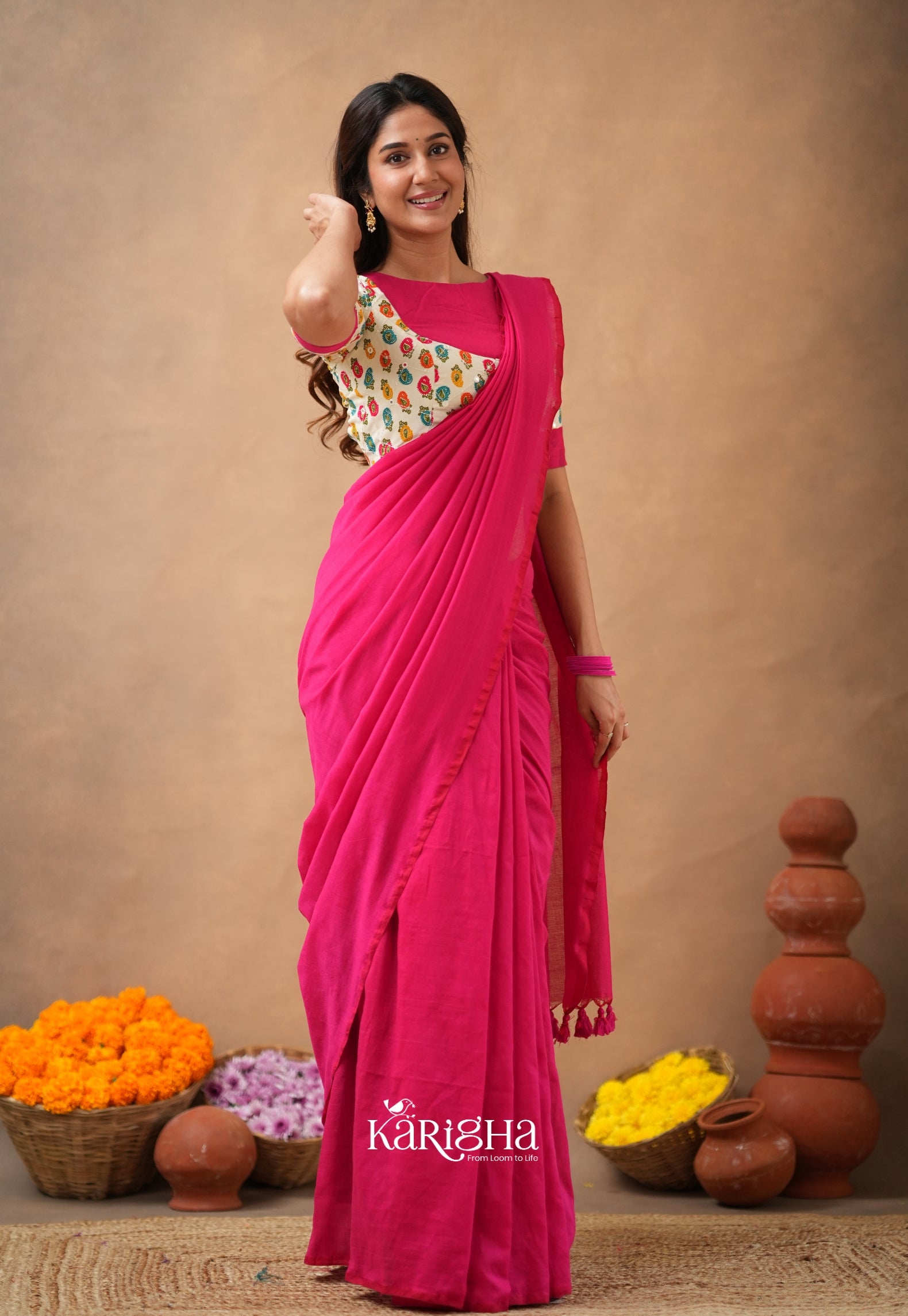 Sutra Luxe – Premium Cotton Saree with Refined Finish