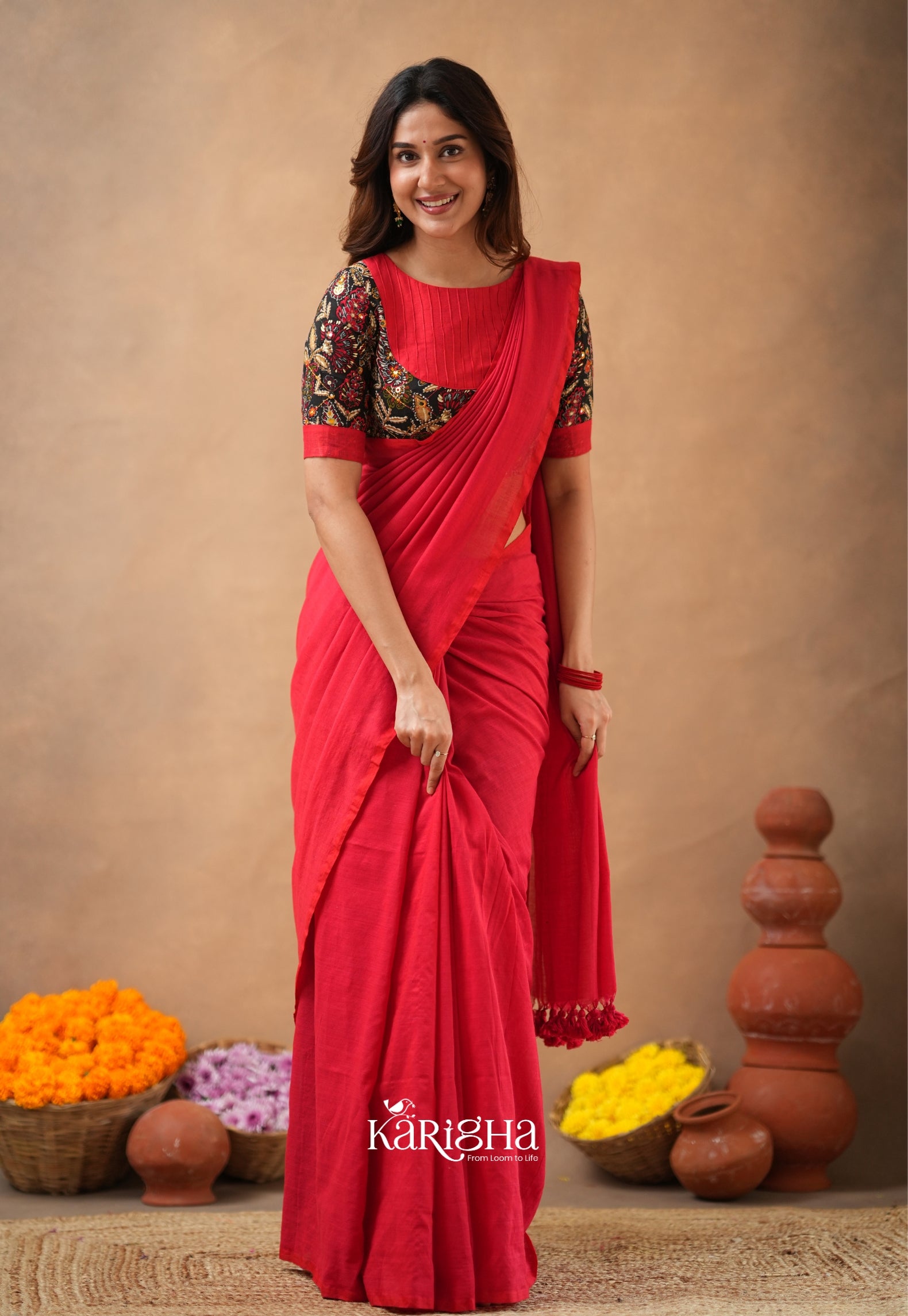 Sutra Luxe – Premium Cotton Saree with Refined Finish