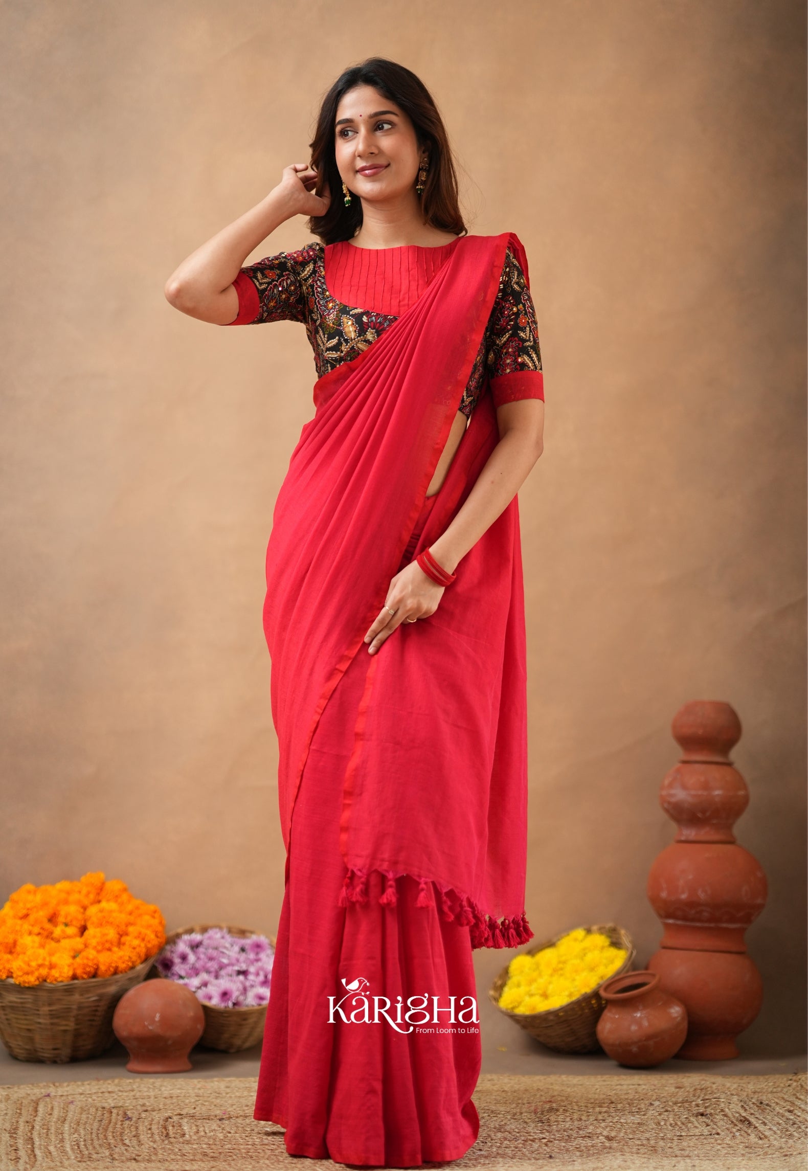 Sutra Luxe – Premium Cotton Saree with Refined Finish
