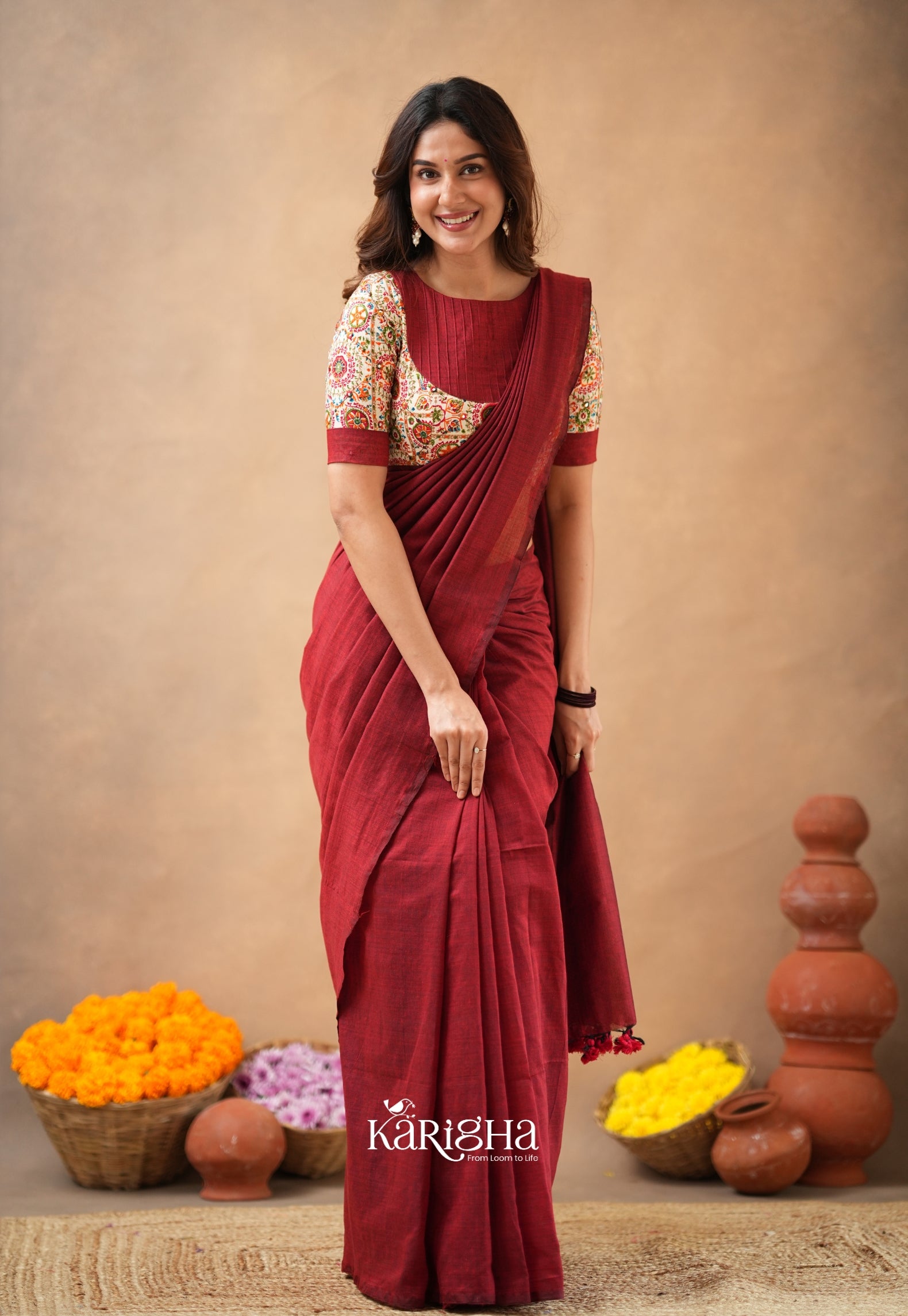 Sutra Luxe – Premium Cotton Saree with Refined Finish