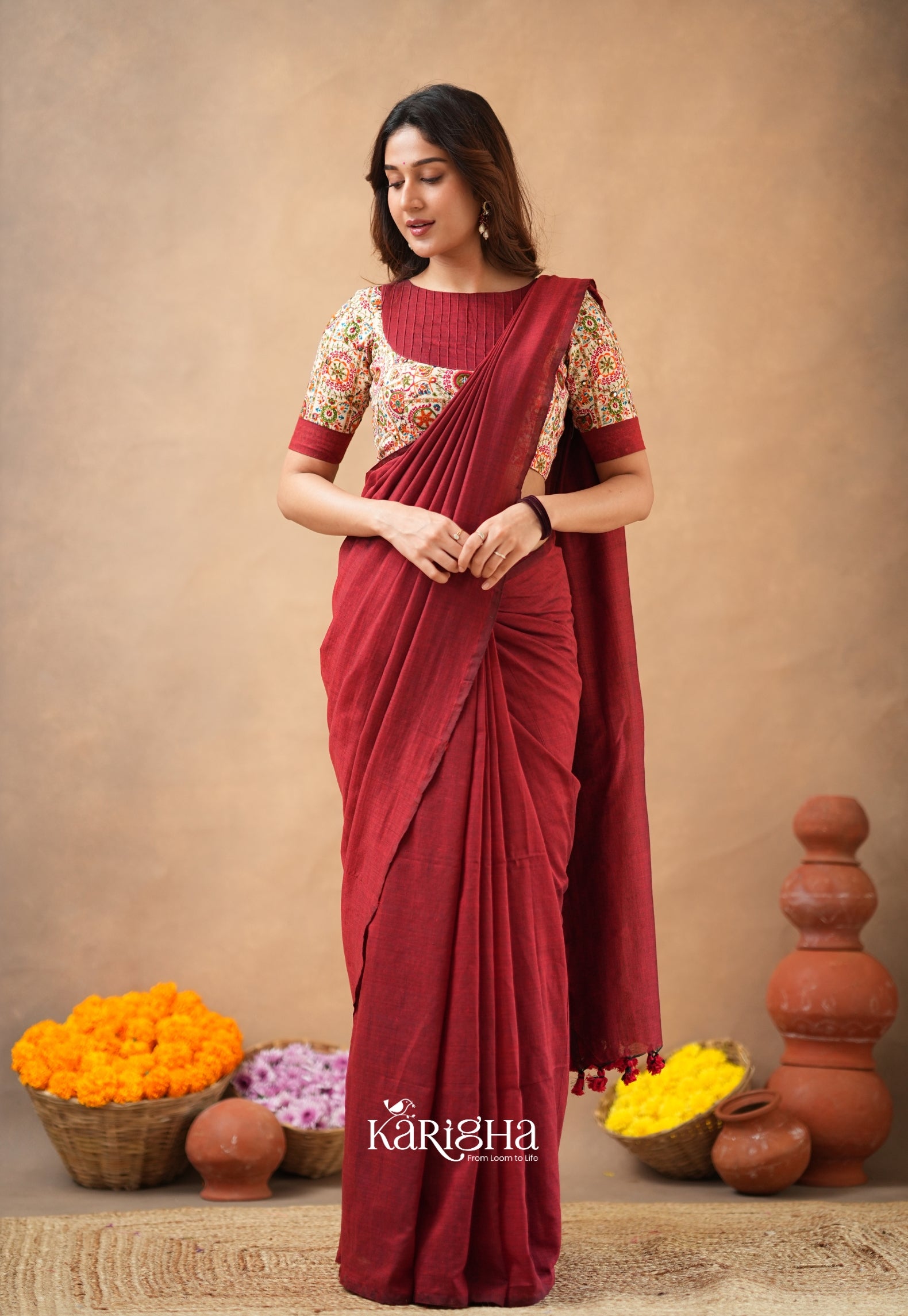 Sutra Luxe – Premium Cotton Saree with Refined Finish