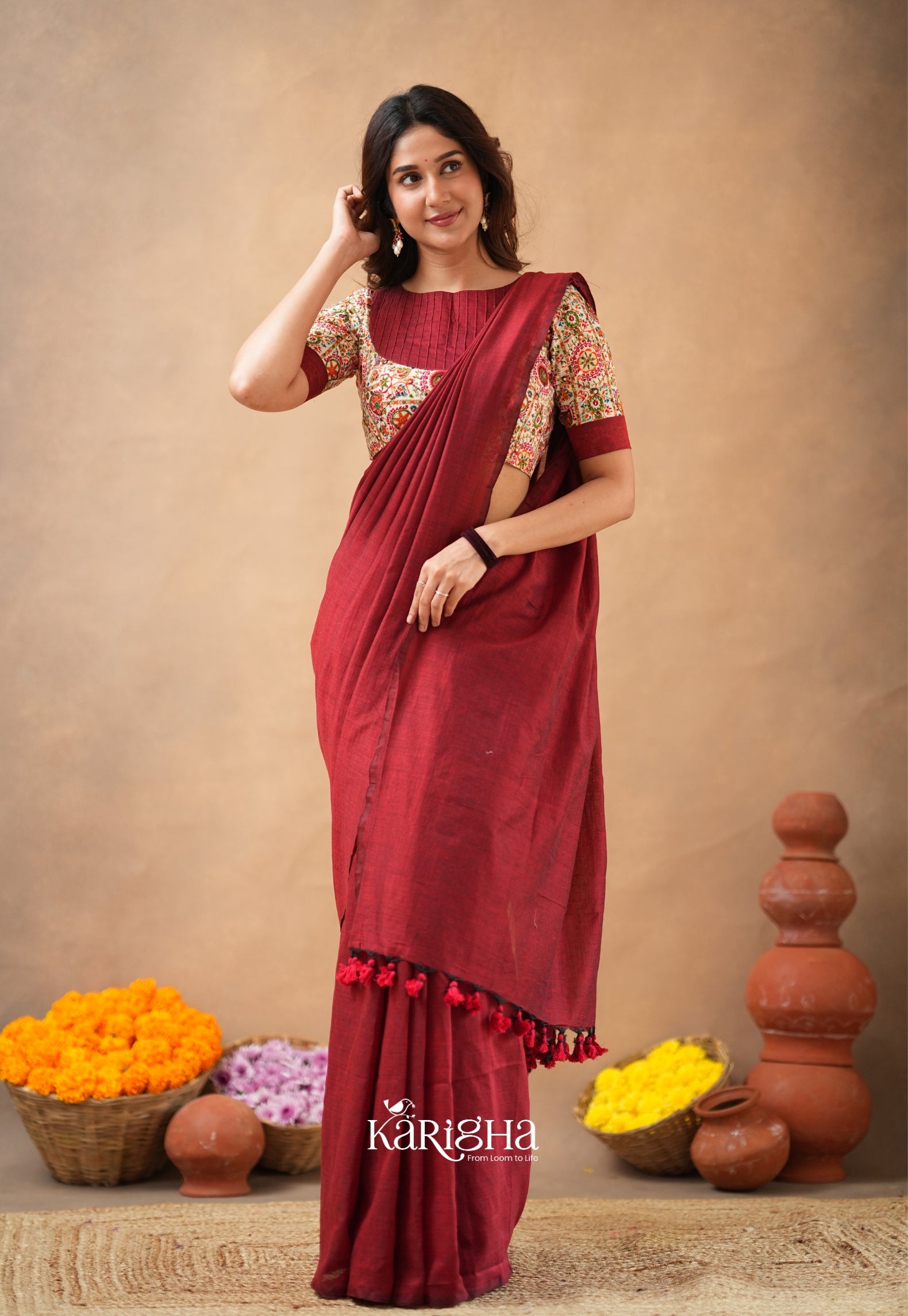 Sutra Luxe – Premium Cotton Saree with Refined Finish