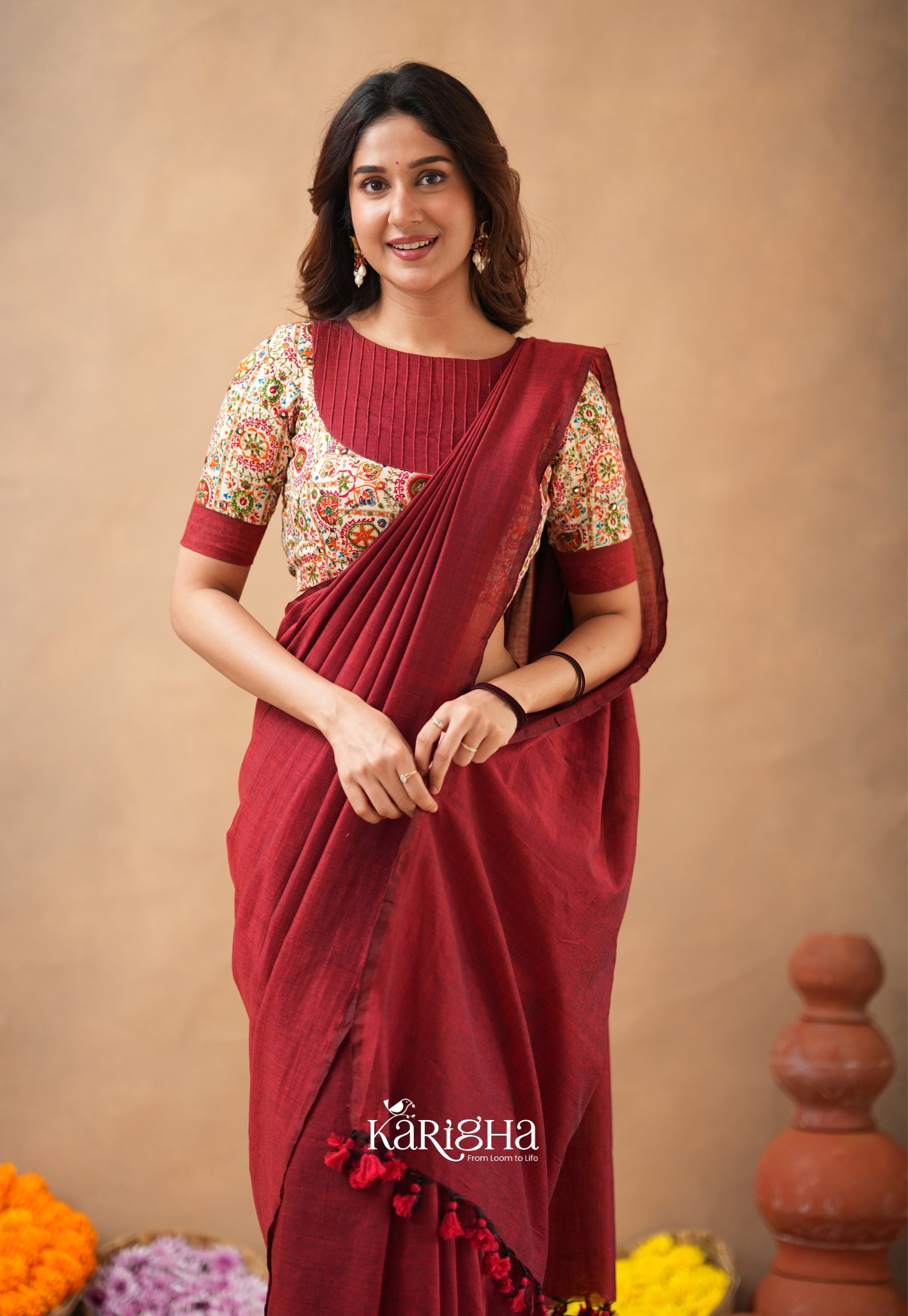 Sutra Luxe – Premium Cotton Saree with Refined Finish