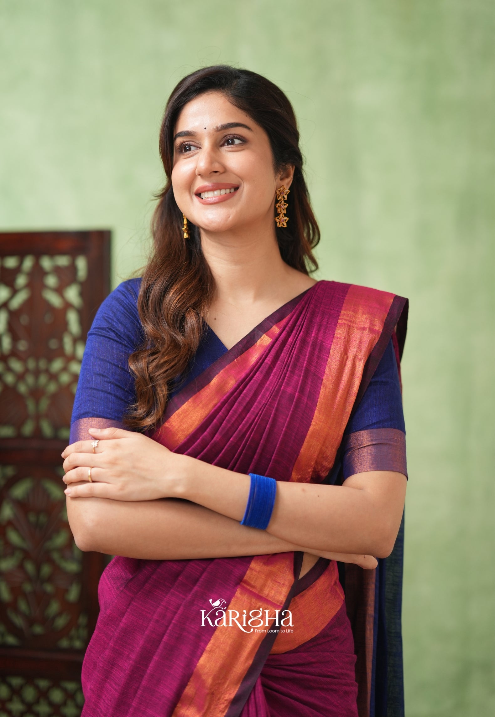 Imperial Threads – Classic Cotton Saree with Gleaming Zari Edge