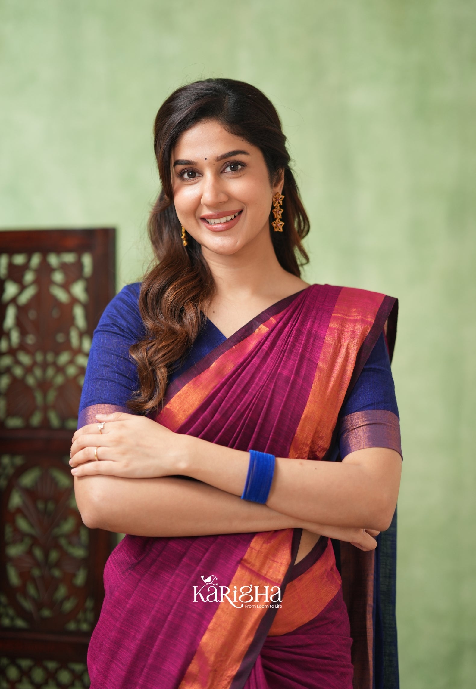 Imperial Threads – Classic Cotton Saree with Gleaming Zari Edge