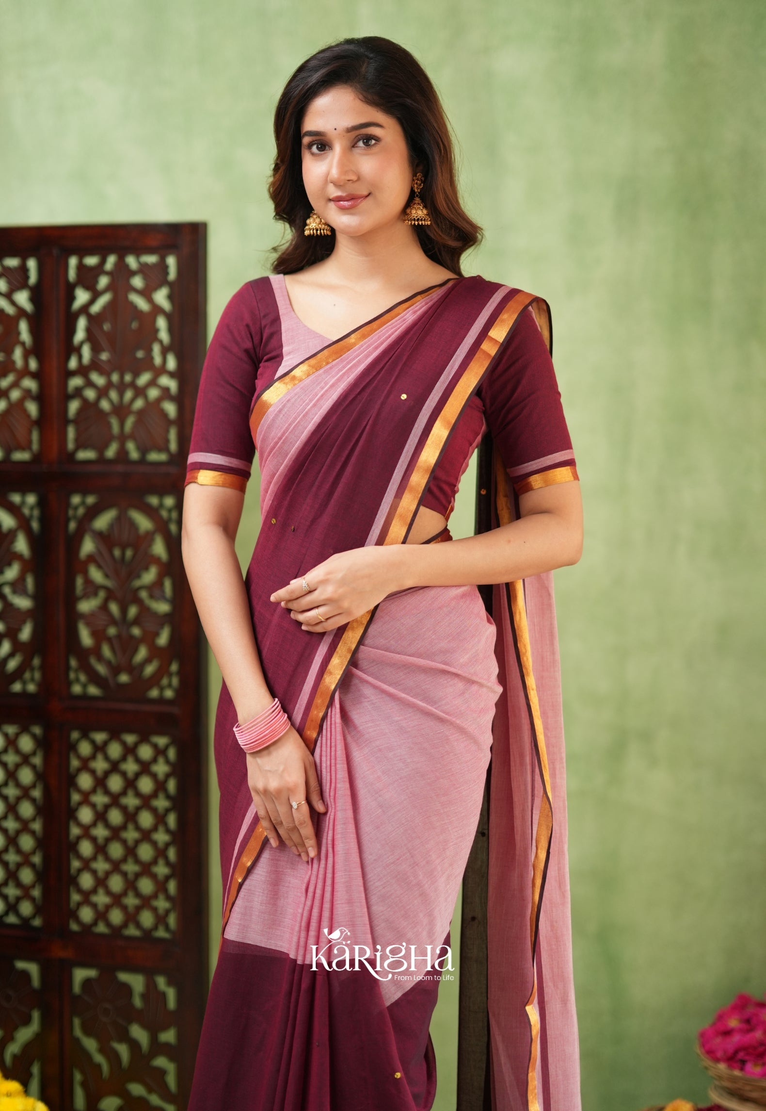 Royal Edge – Mul Cotton Saree with Luxe Border Detail