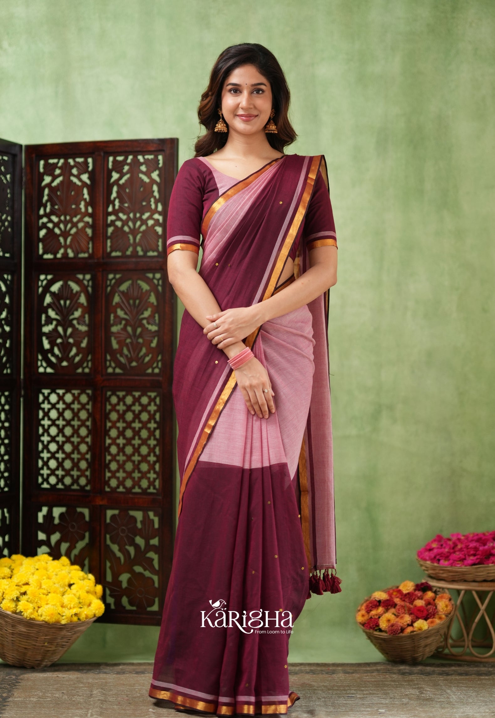 Royal Edge – Mul Cotton Saree with Luxe Border Detail