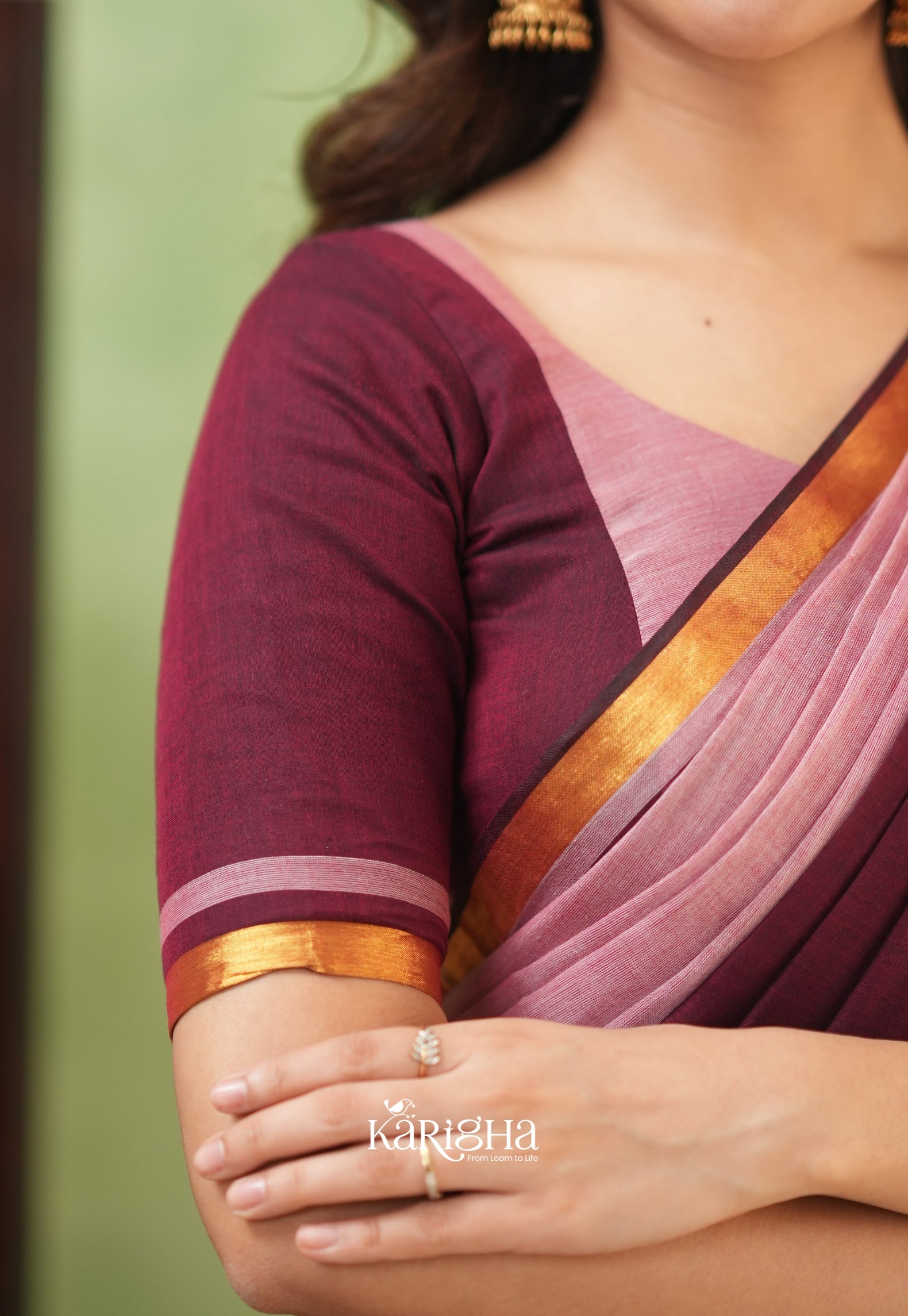 Royal Edge – Mul Cotton Saree with Luxe Border Detail