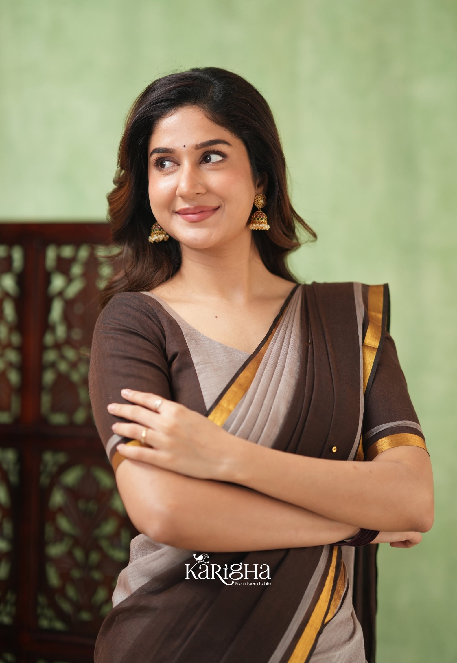 Royal Edge – Mul Cotton Saree with Luxe Border Detail