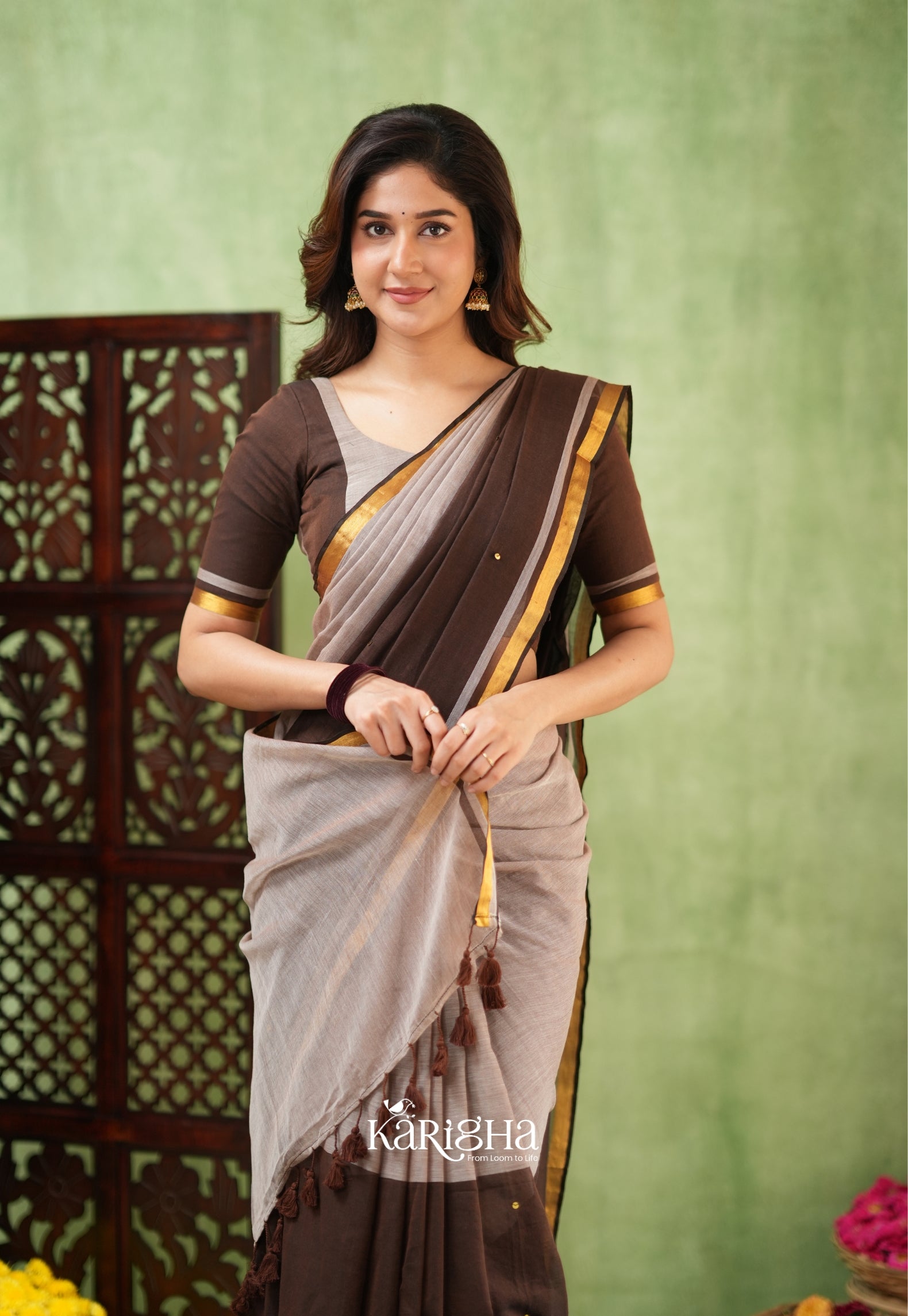 Royal Edge – Mul Cotton Saree with Luxe Border Detail