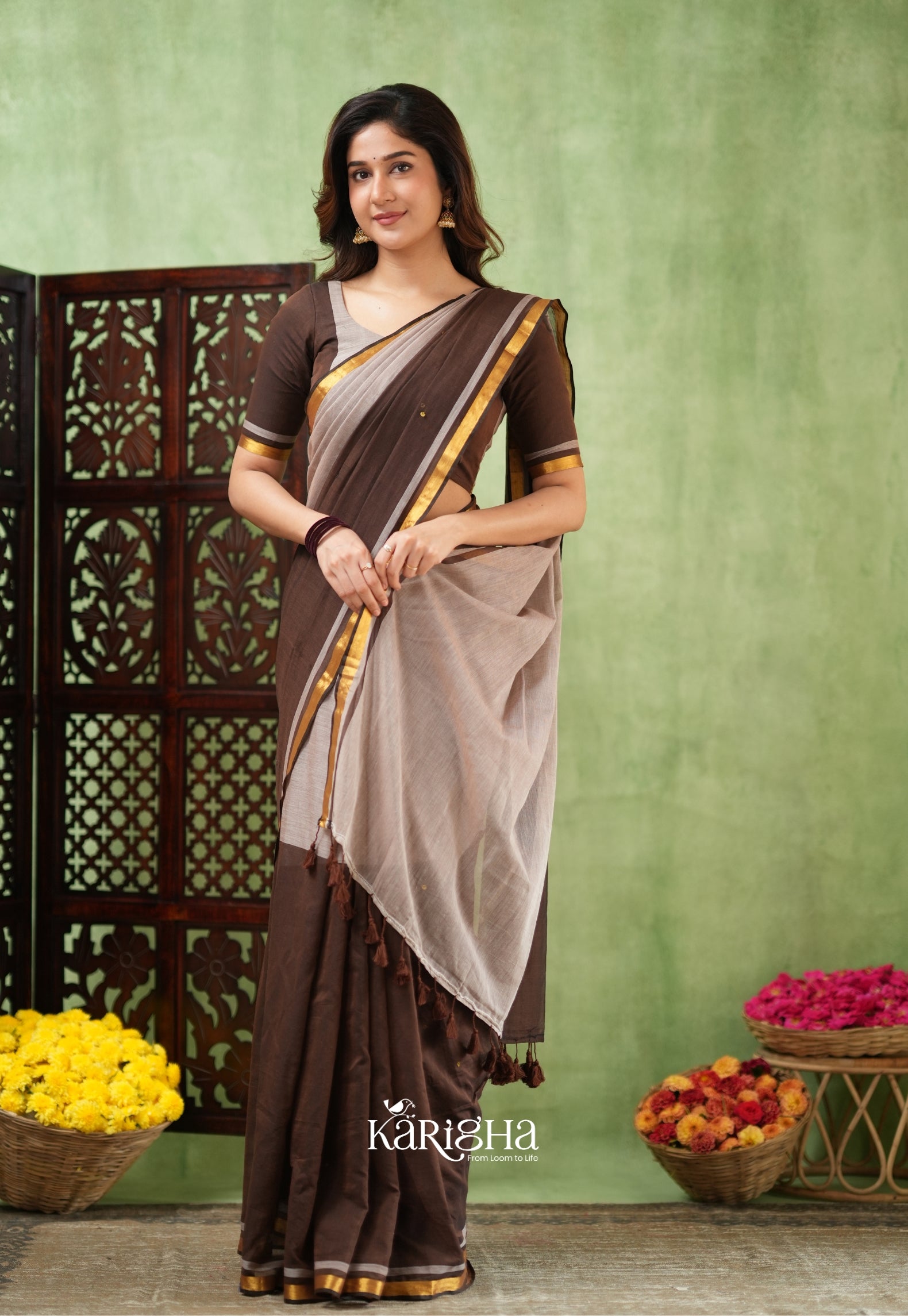 Royal Edge – Mul Cotton Saree with Luxe Border Detail