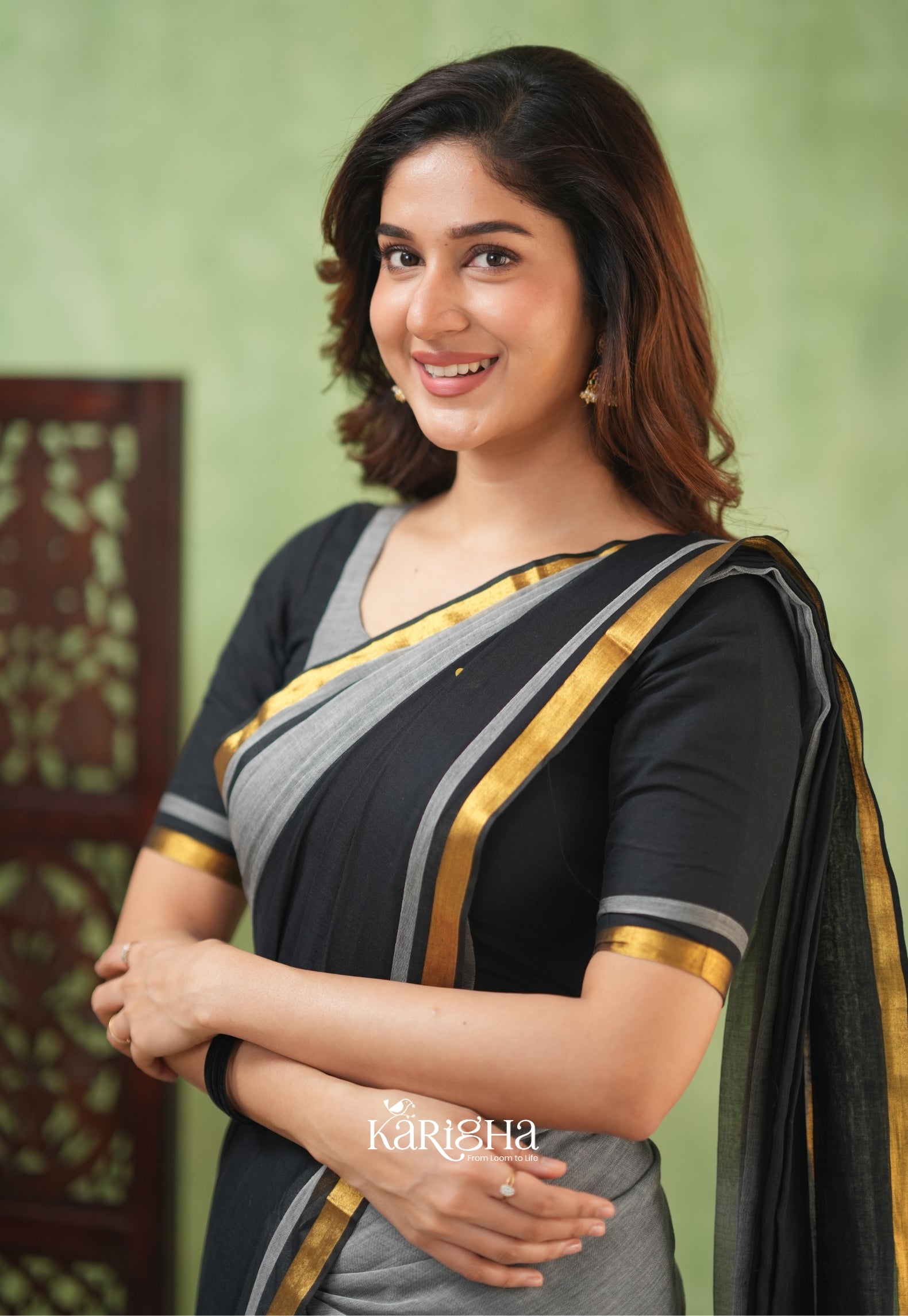 Royal Edge – Mul Cotton Saree with Luxe Border Detail
