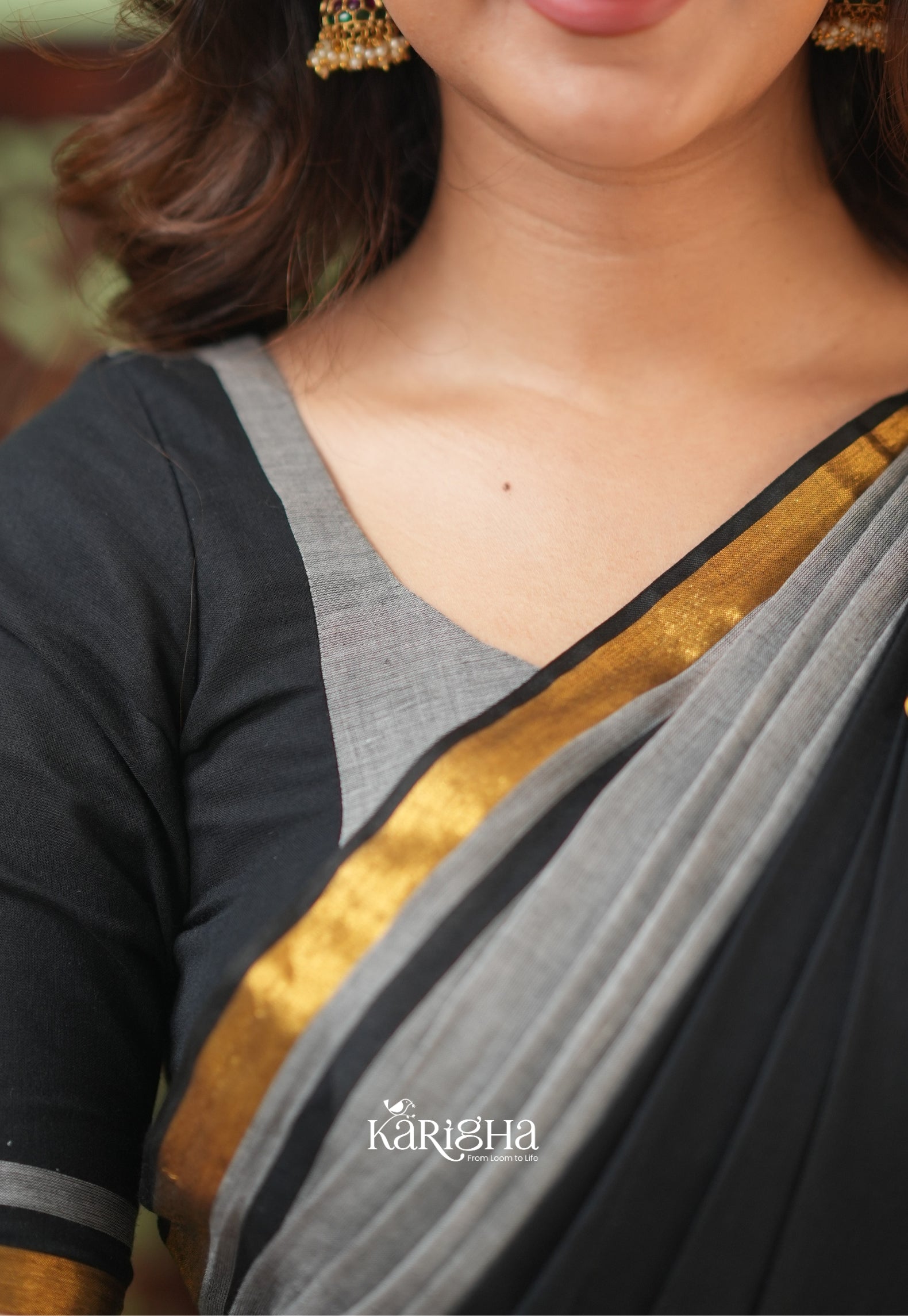 Royal Edge – Mul Cotton Saree with Luxe Border Detail