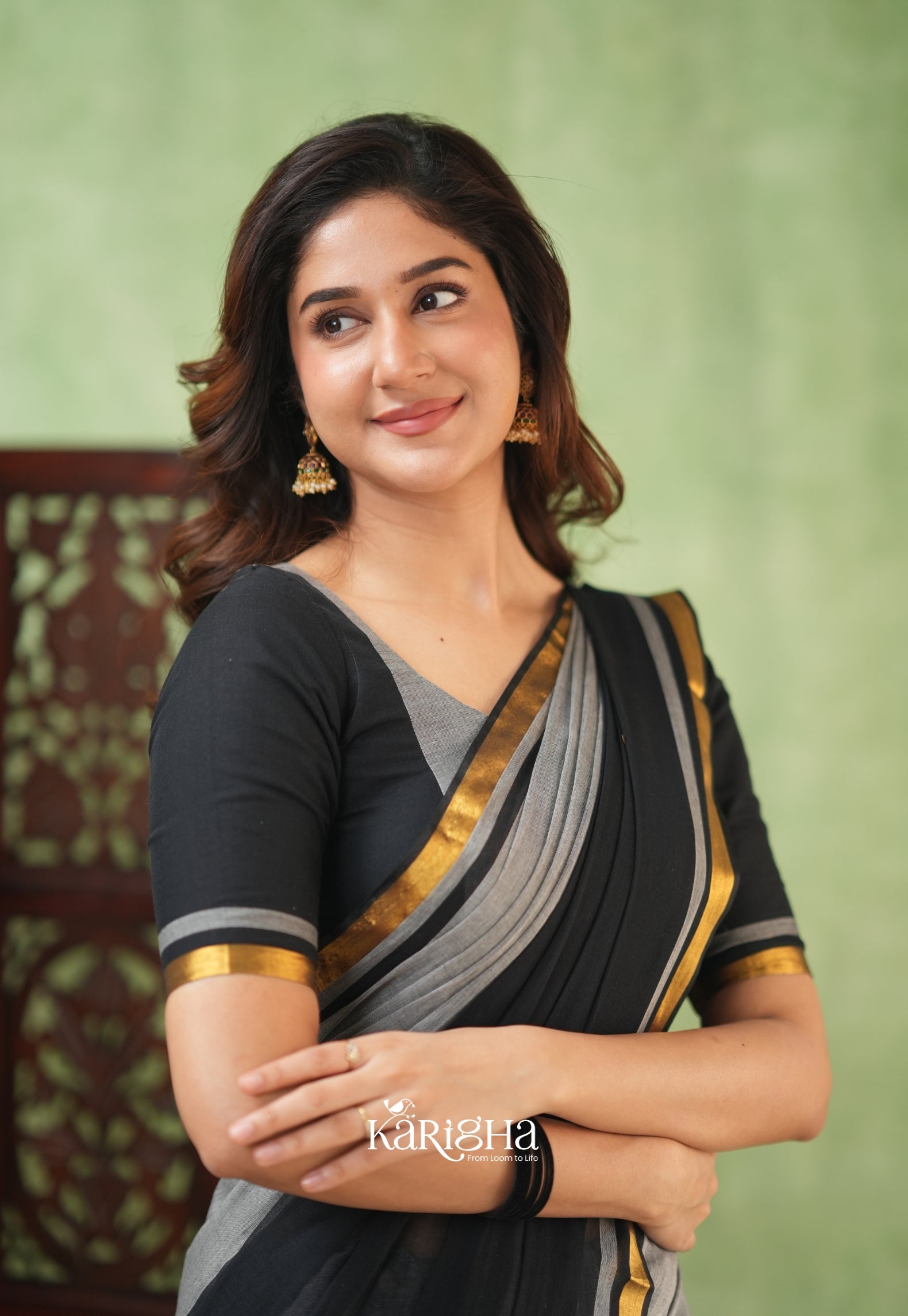 Royal Edge – Mul Cotton Saree with Luxe Border Detail