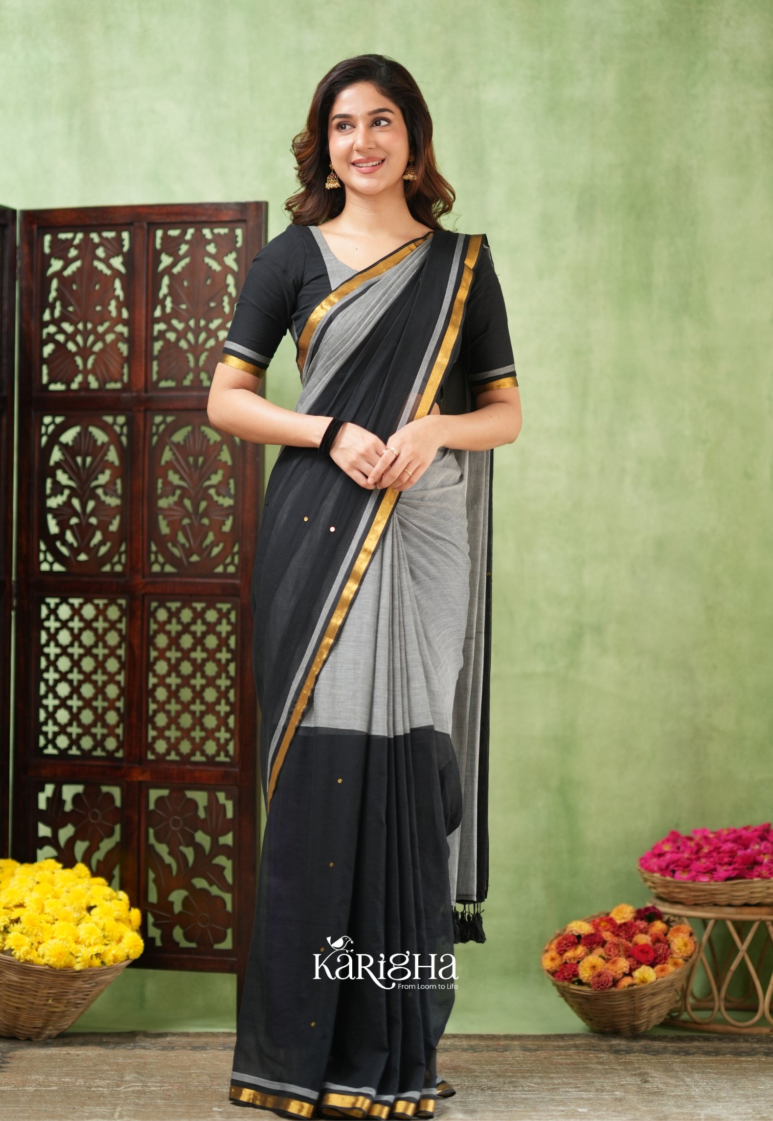 Royal Edge – Mul Cotton Saree with Luxe Border Detail
