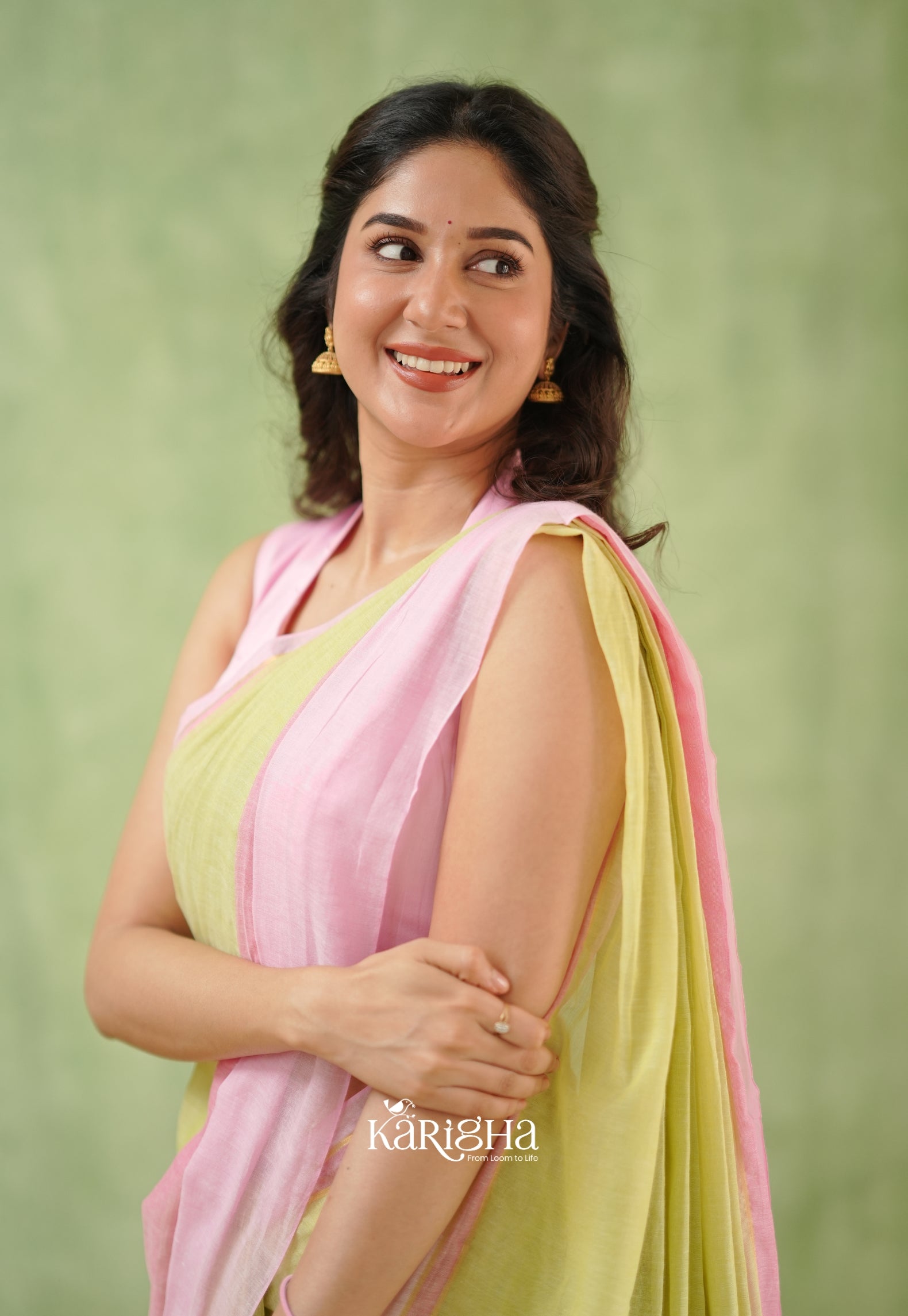 Rosy Whisper – Mul Cotton Featherlight Saree