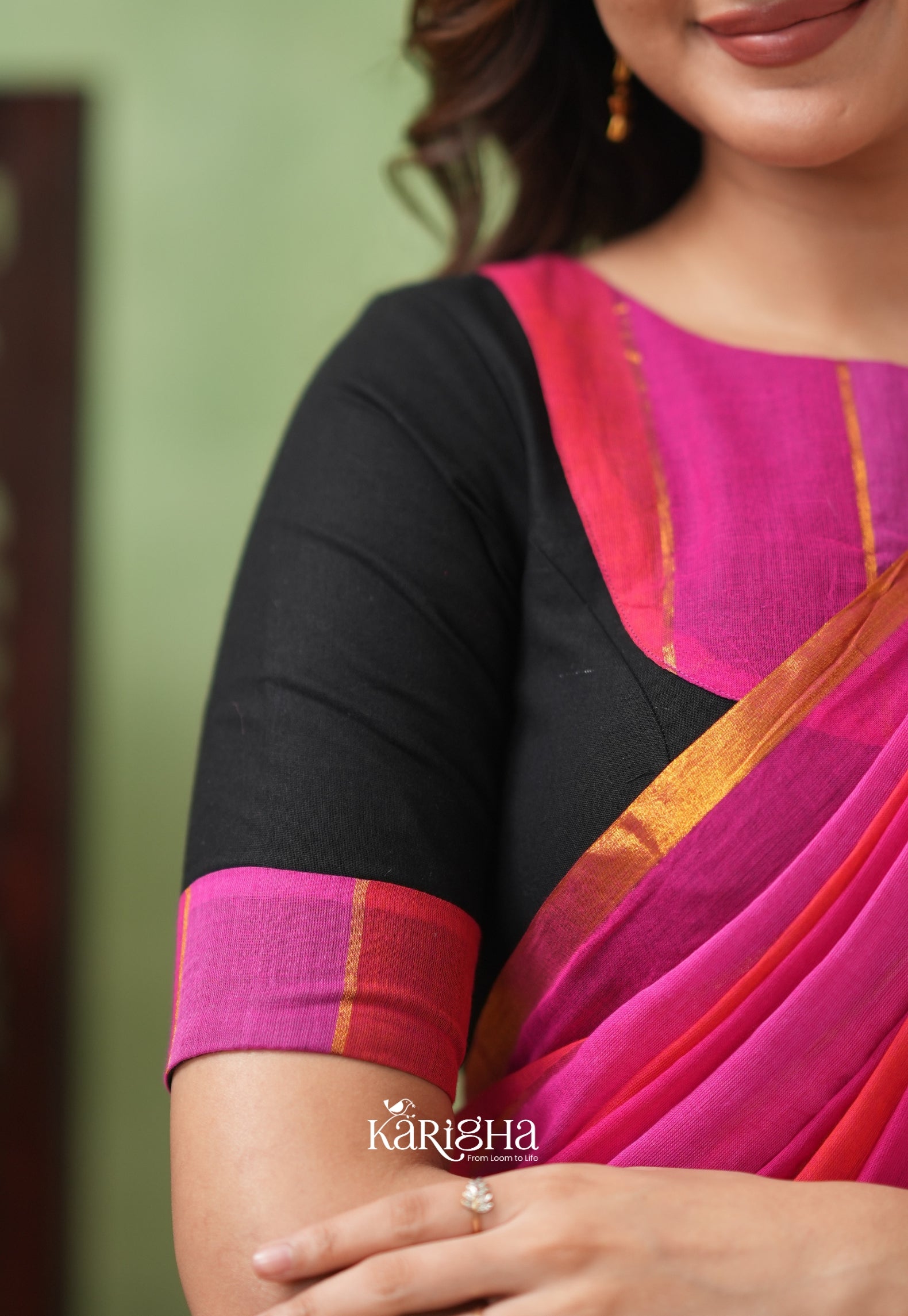 Multicolor Mul Cotton Saree – Vibrant Weave Magic