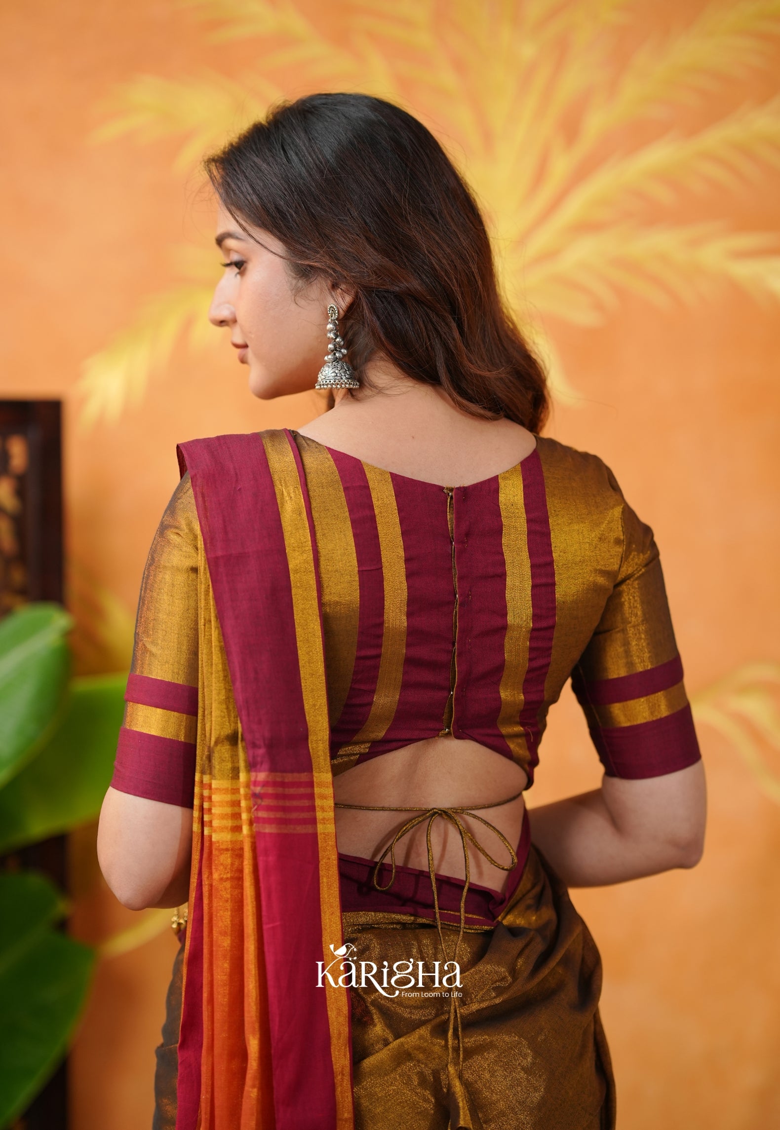 Silky Glow Tissue Cotton Saree With Graceful Flow