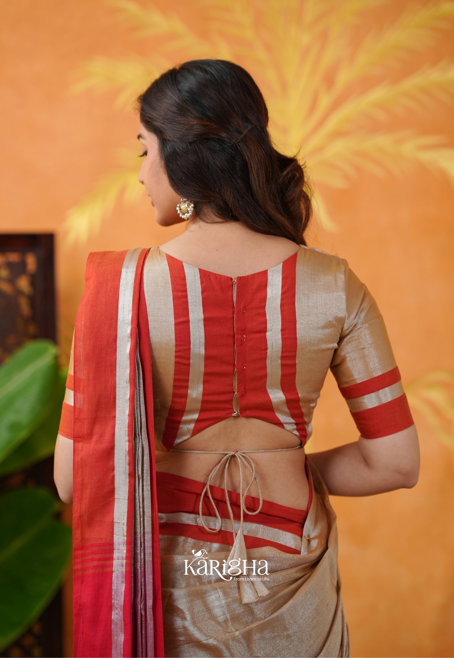 Silky Glow Tissue Cotton Saree With Graceful Flow