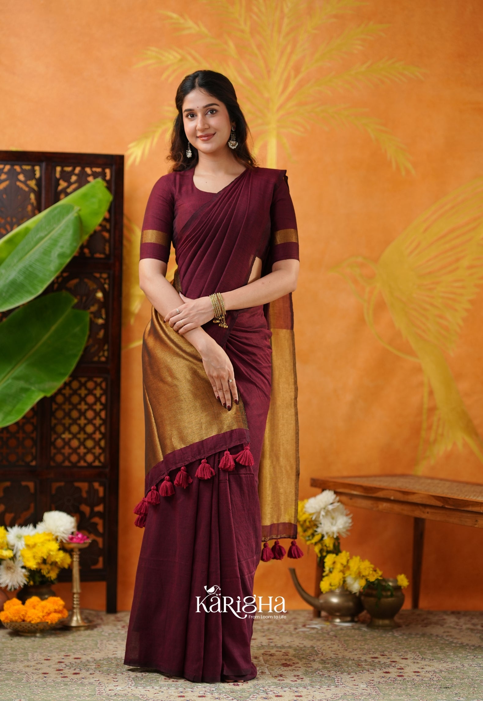 Classic Roots Khadi Cotton Saree