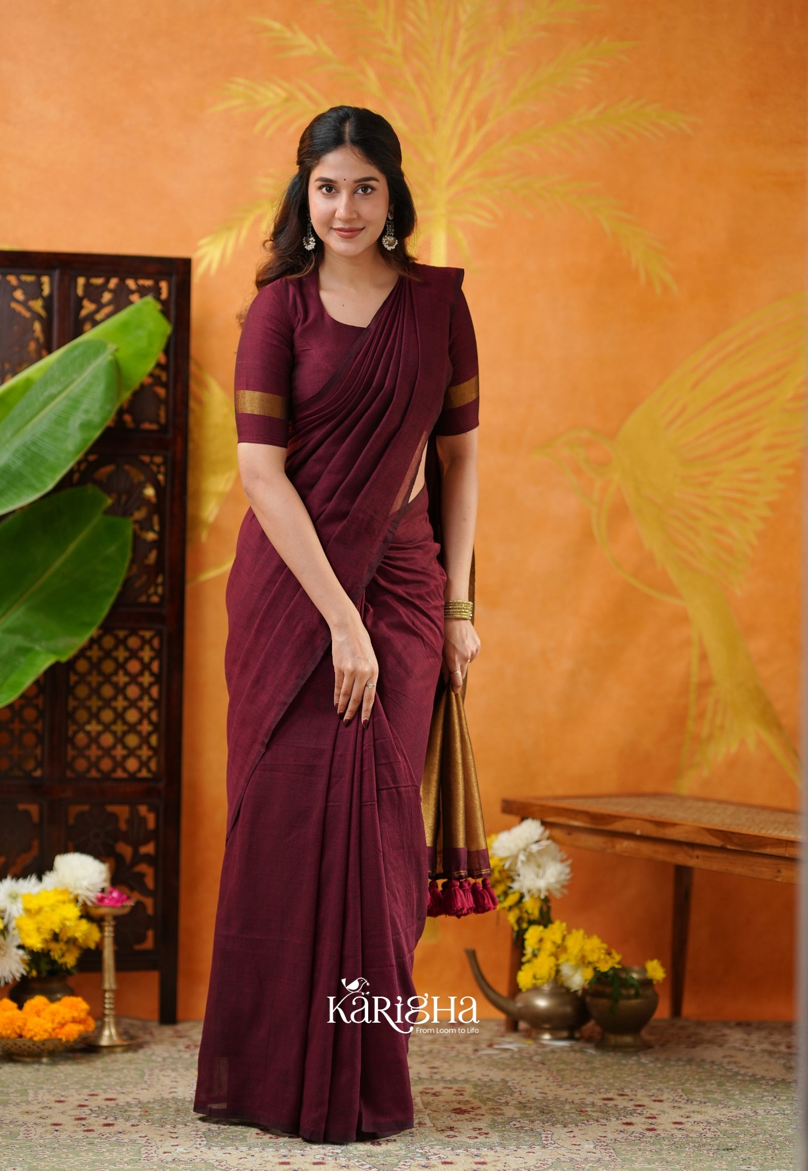 Classic Roots Khadi Cotton Saree