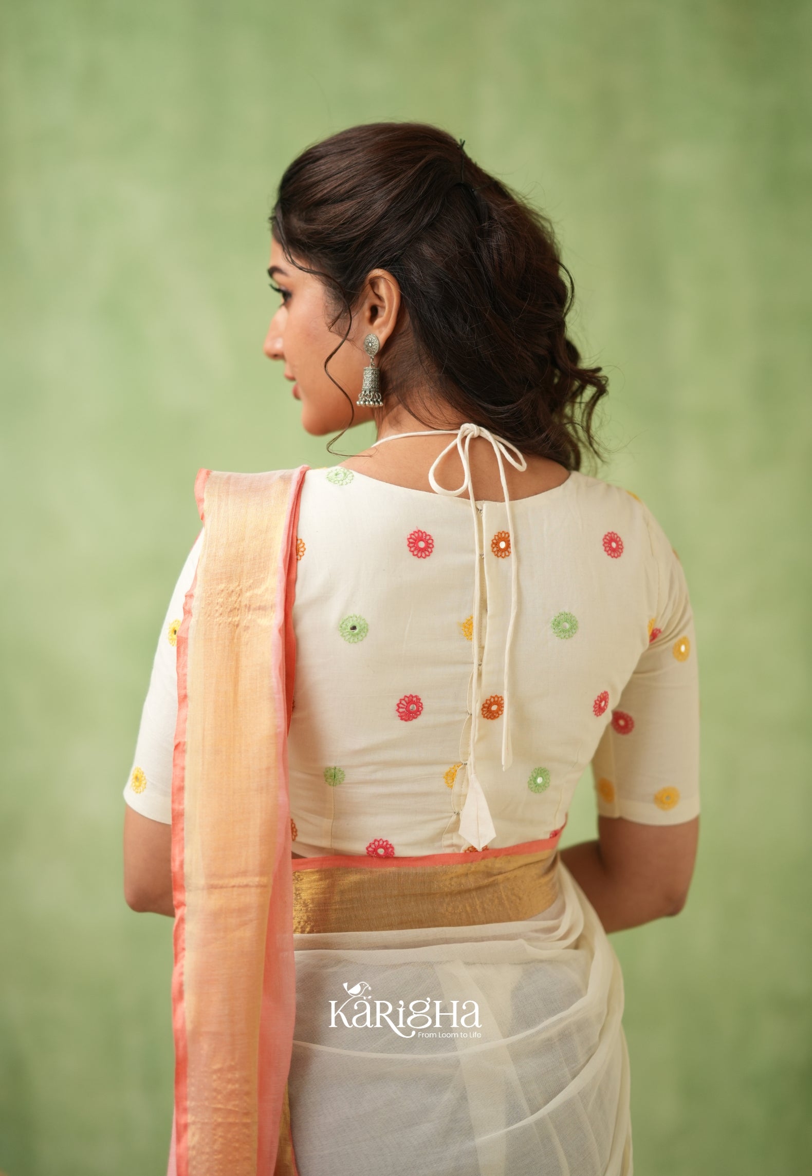 Pastel Mul Cotton Saree – Soft Elegance