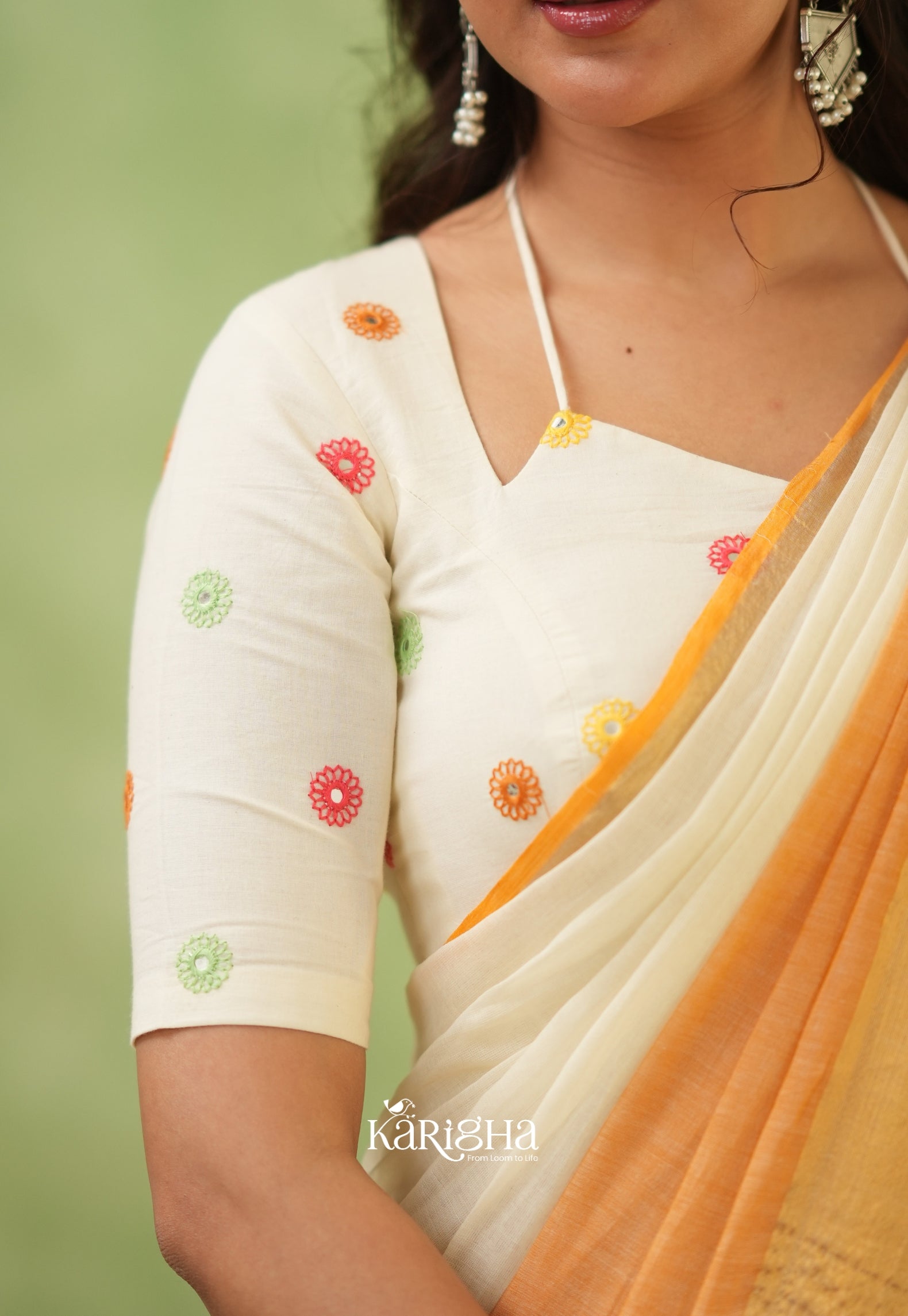 Pastel Mul Cotton Saree – Soft Elegance