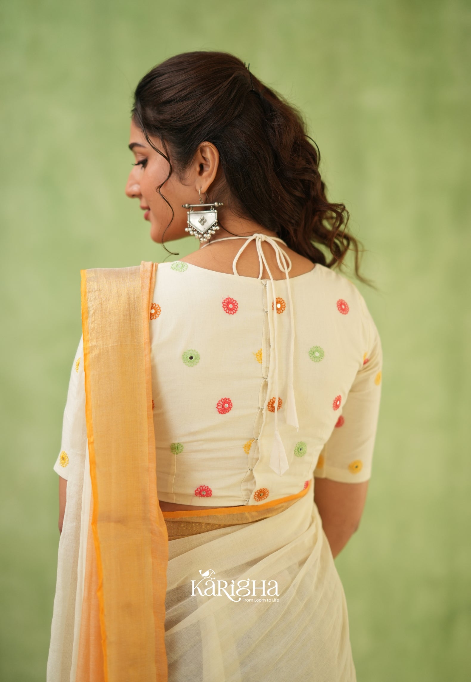 Pastel Mul Cotton Saree – Soft Elegance