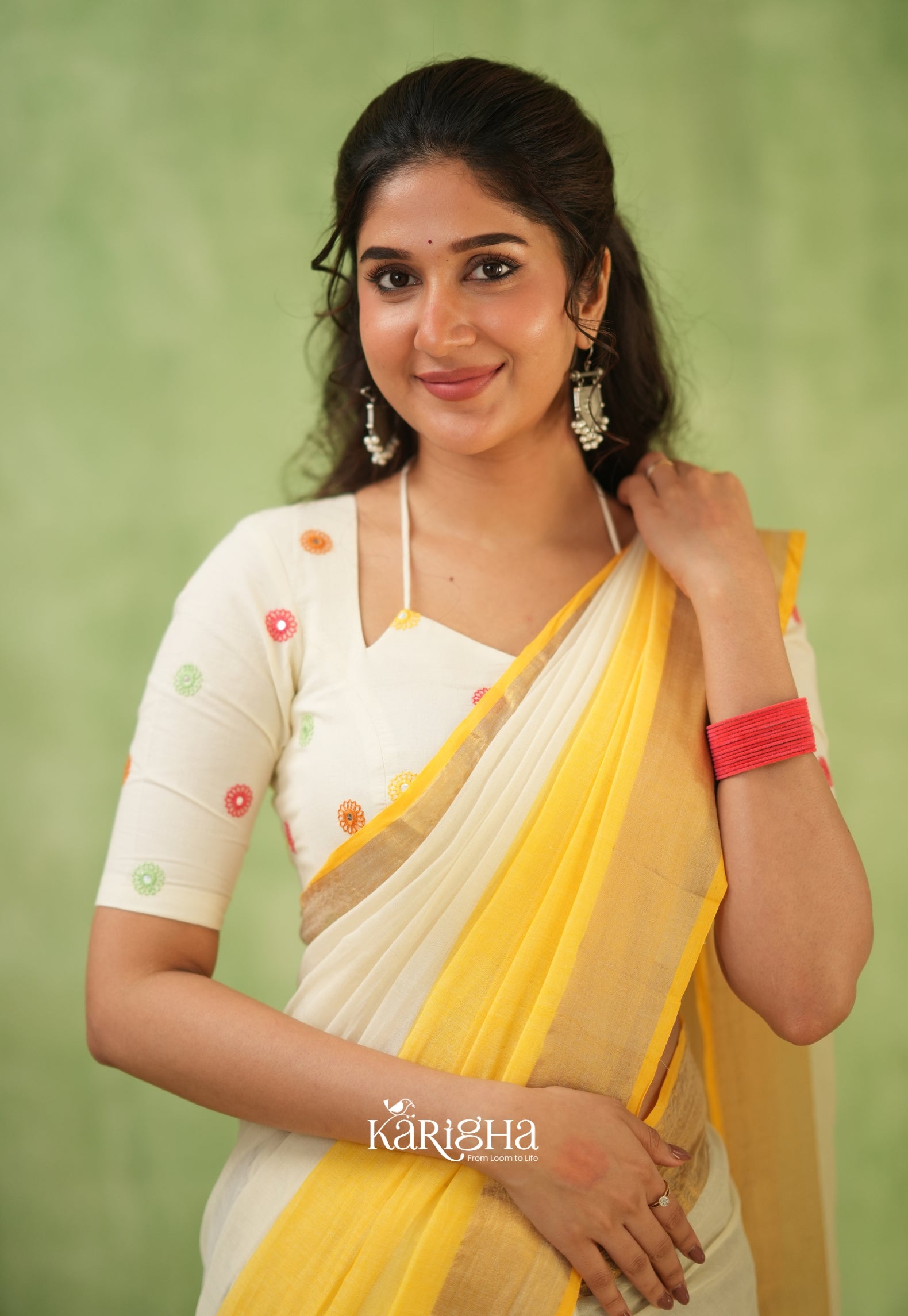 Pastel Mul Cotton Saree – Soft Elegance
