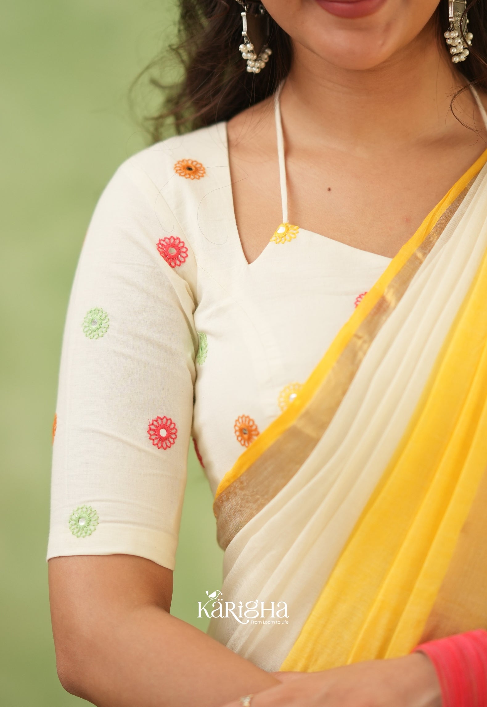 Pastel Mul Cotton Saree – Soft Elegance