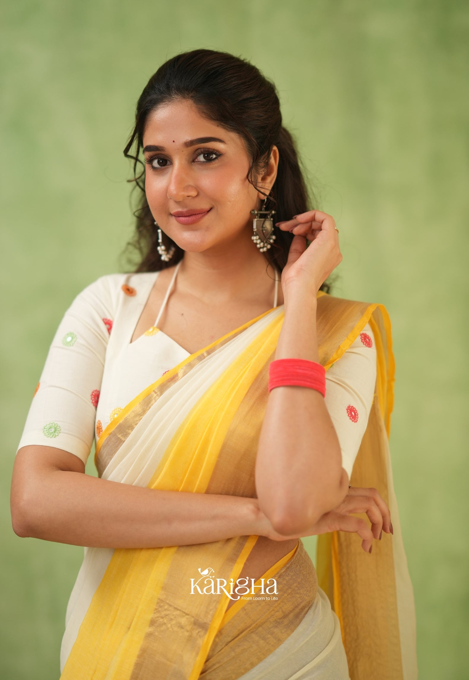 Pastel Mul Cotton Saree – Soft Elegance