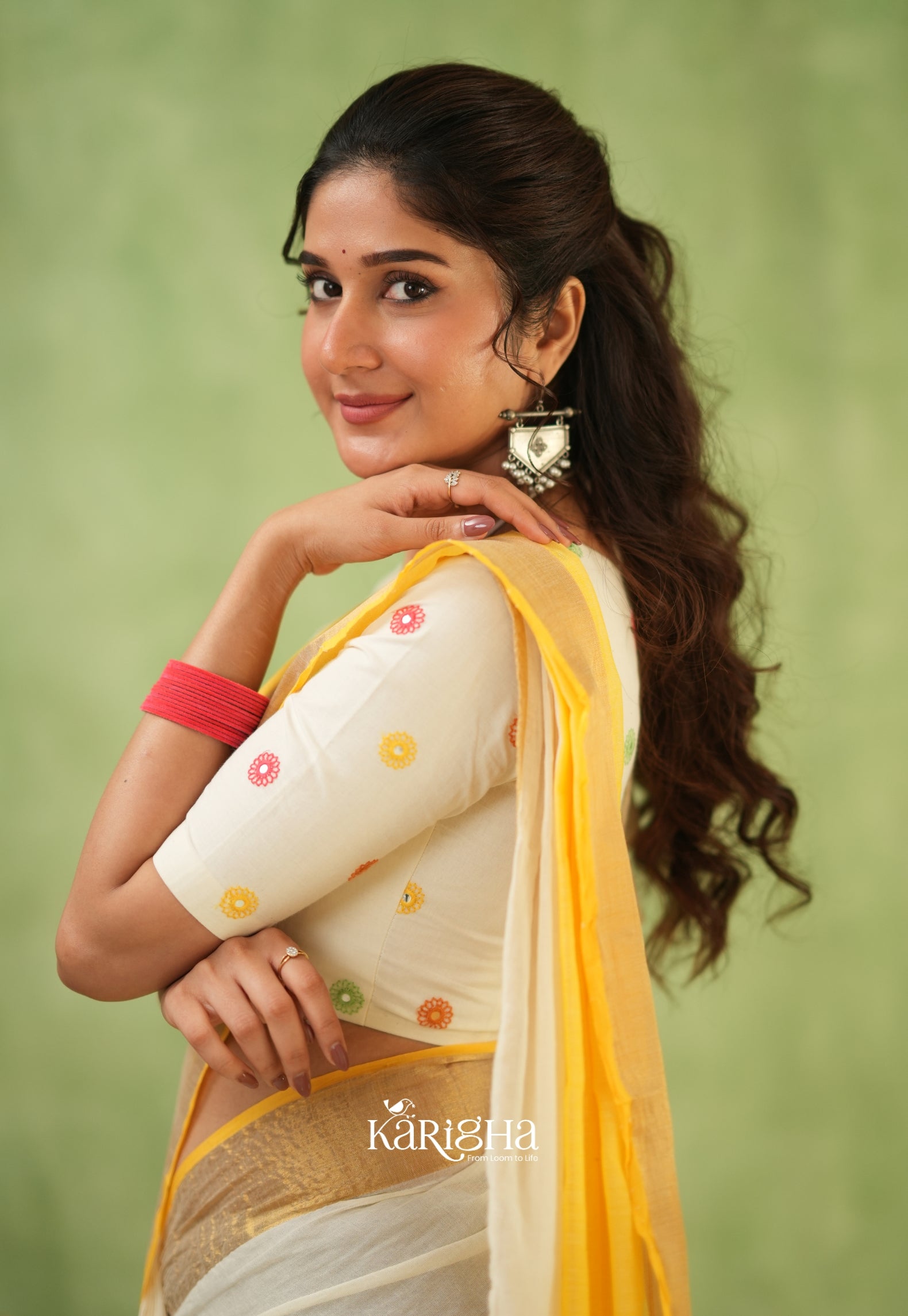 Pastel Mul Cotton Saree – Soft Elegance