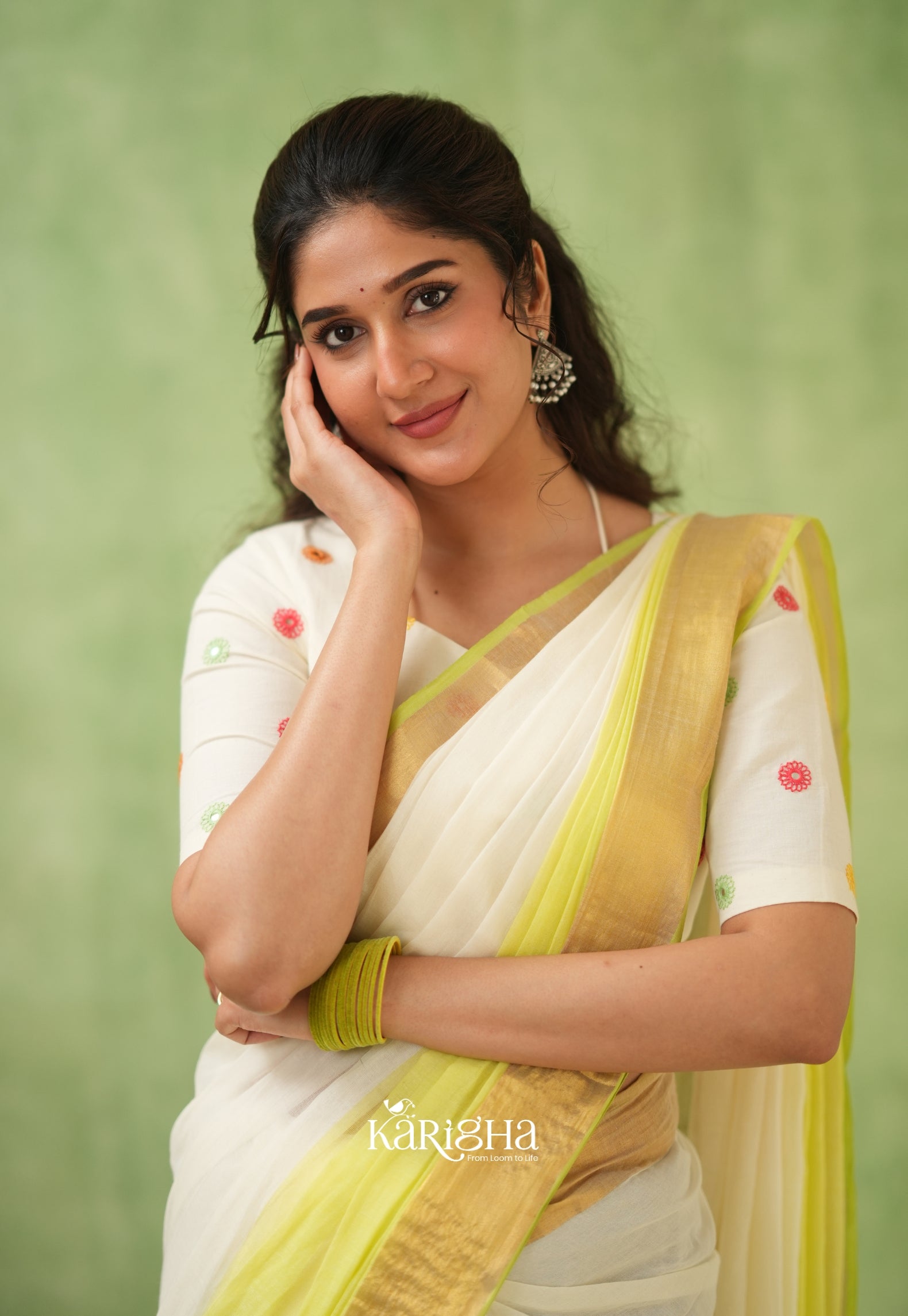 Pastel Mul Cotton Saree – Soft Elegance