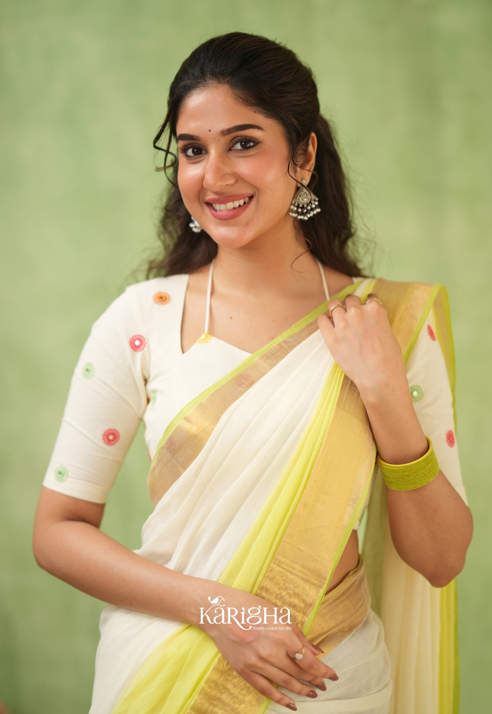 Pastel Mul Cotton Saree – Soft Elegance