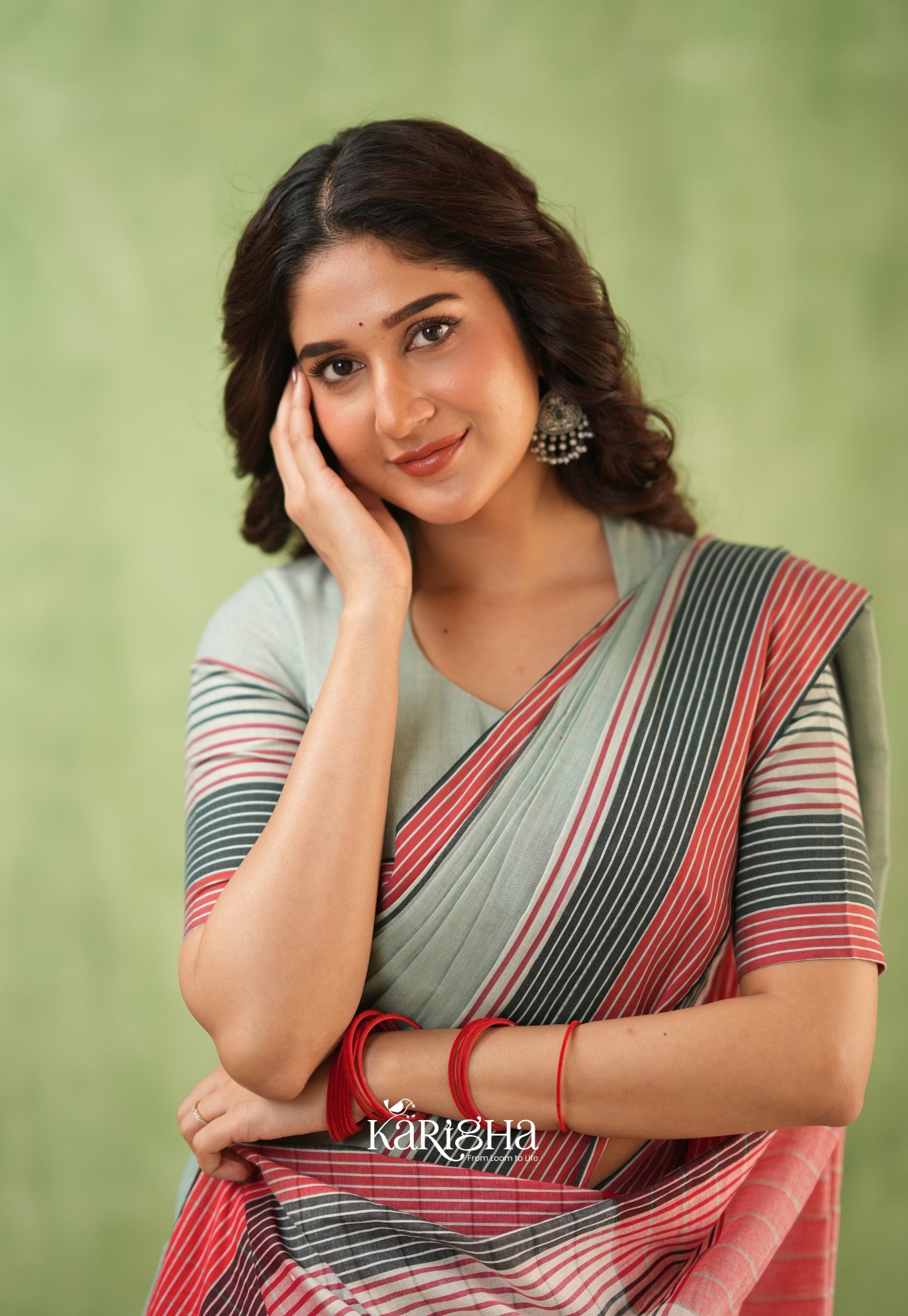 Sootrali Striped Cotton Saree – Elegant Everyday Drapes