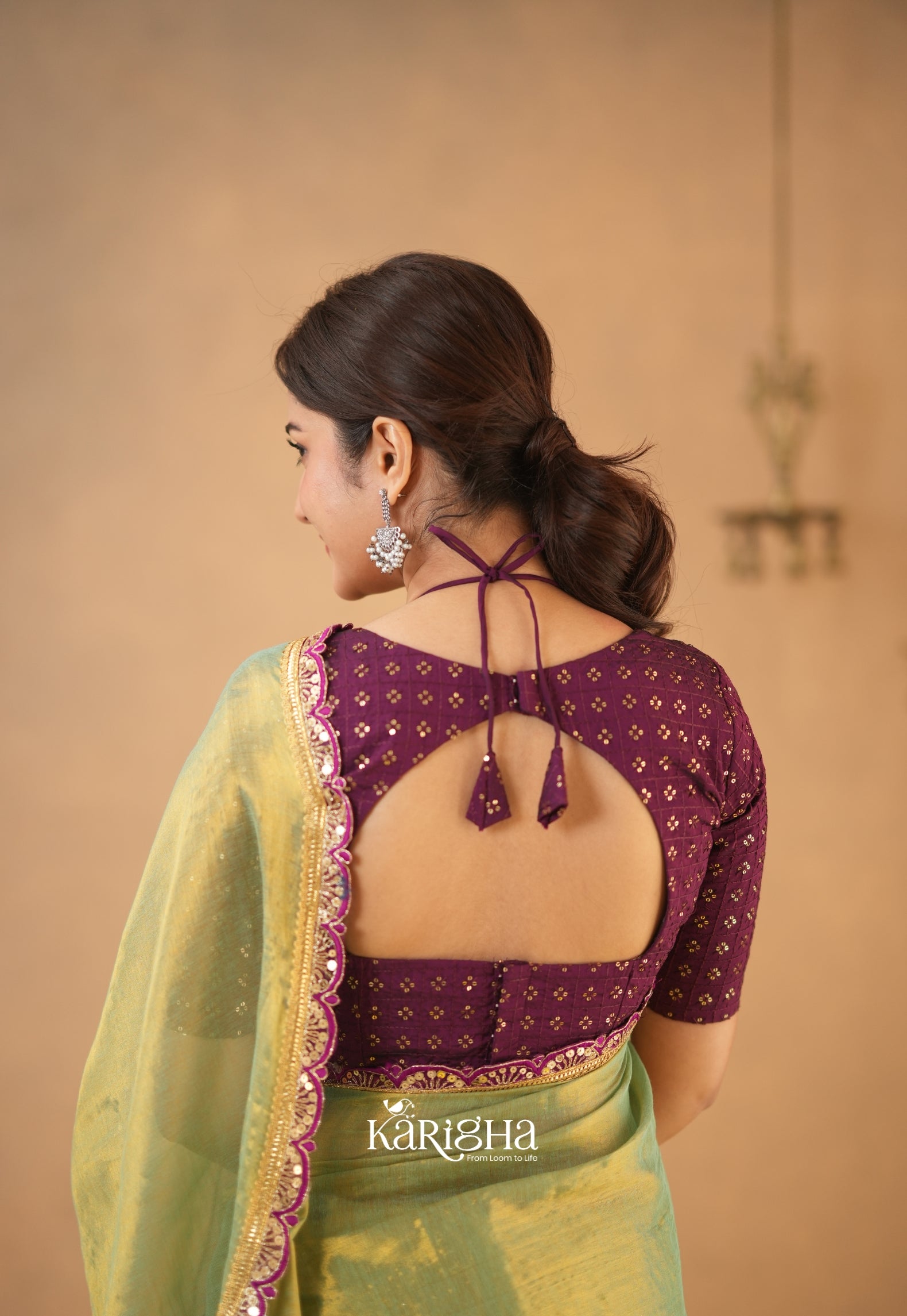 Opal Shine – Tissue Cotton Saree with Radiant Finish