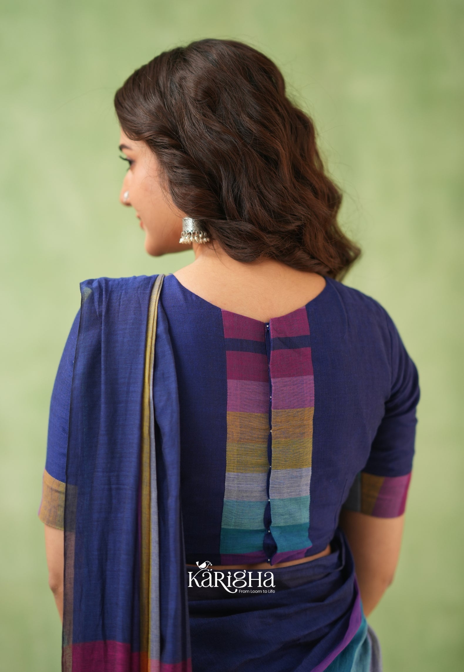 Vibrant Mul Cotton Checks Saree