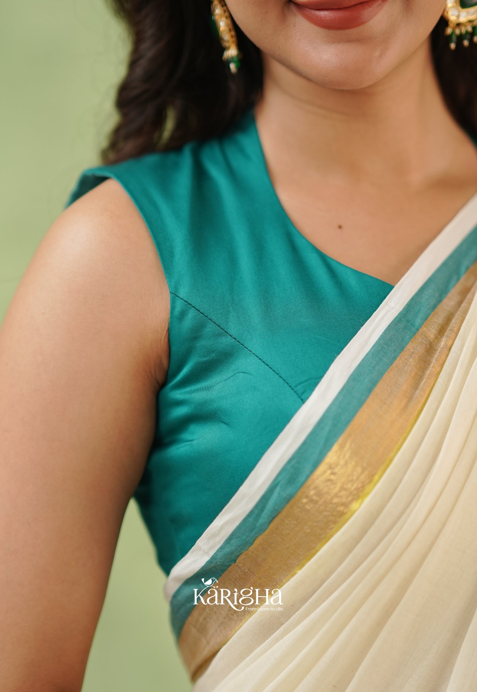 Rama Radiance – Sunlit Weave Mul Cotton Saree