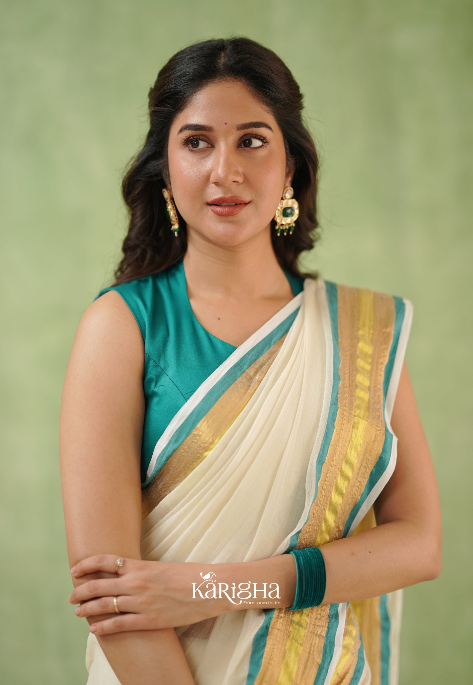 Rama Radiance – Sunlit Weave Mul Cotton Saree