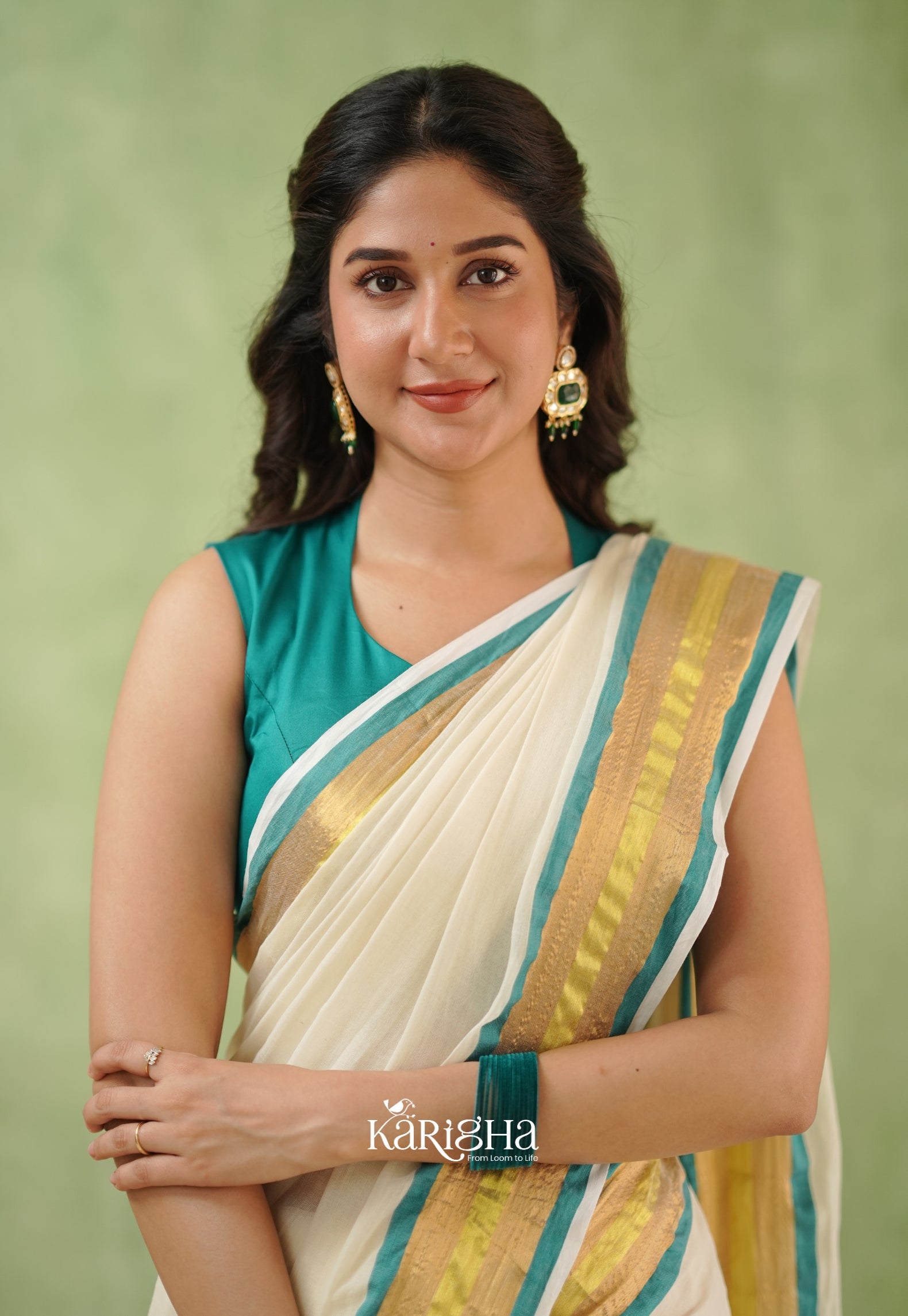 Rama Radiance – Sunlit Weave Mul Cotton Saree