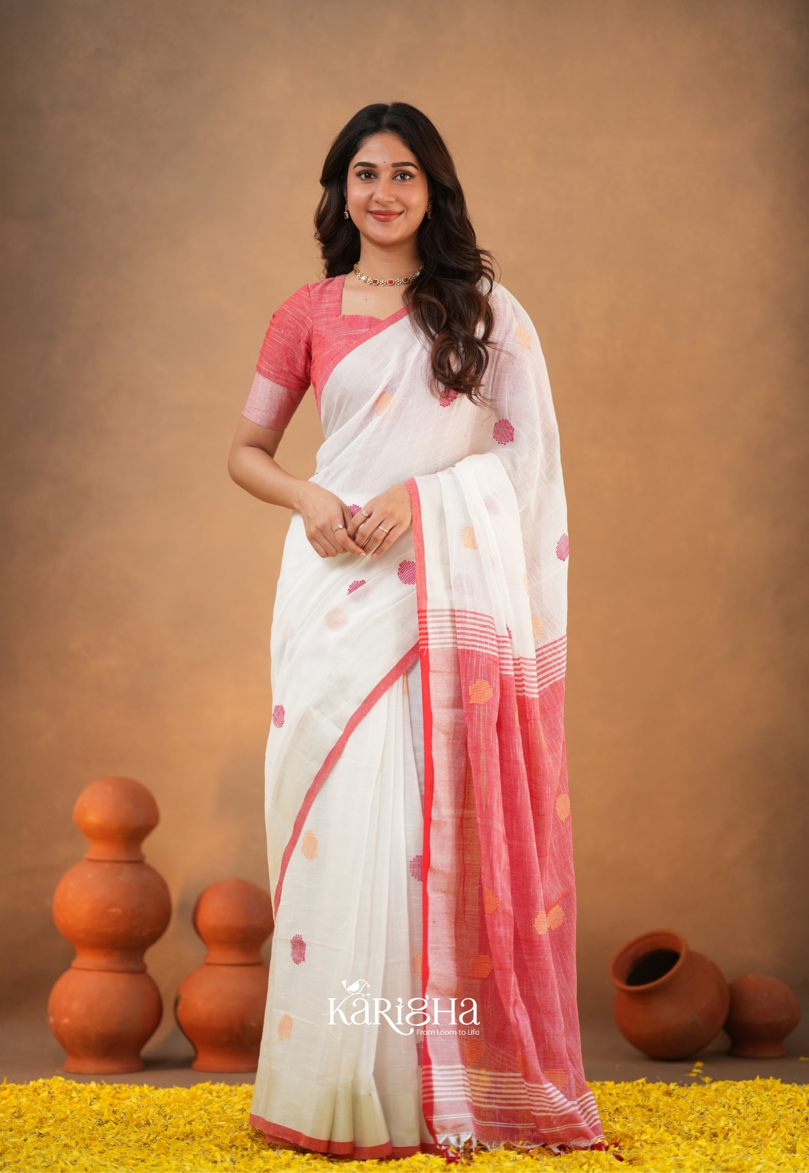 Legacy Loom – Handwoven Cotton Saree with Timeless Craft