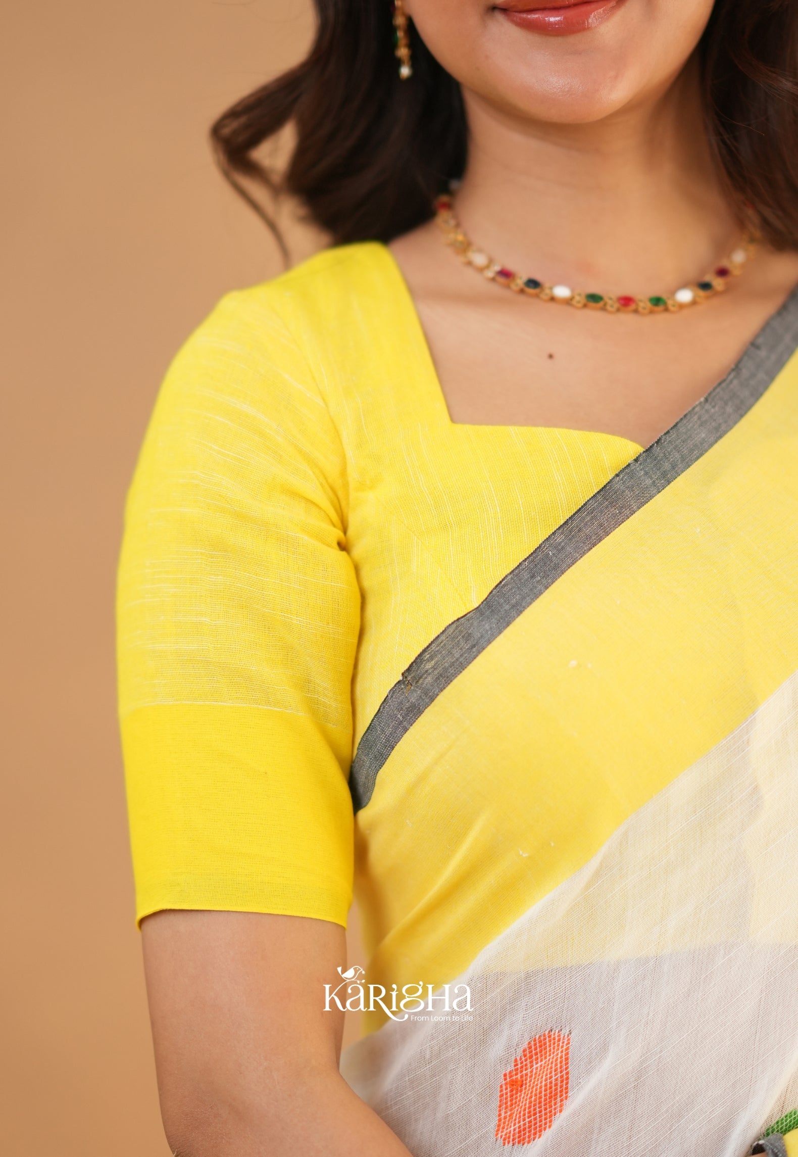 Legacy Loom – Handwoven Cotton Saree with Timeless Craft