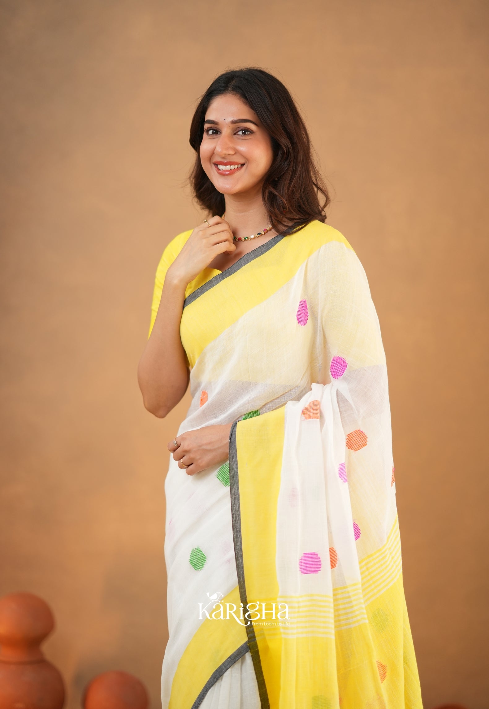 Legacy Loom – Handwoven Cotton Saree with Timeless Craft