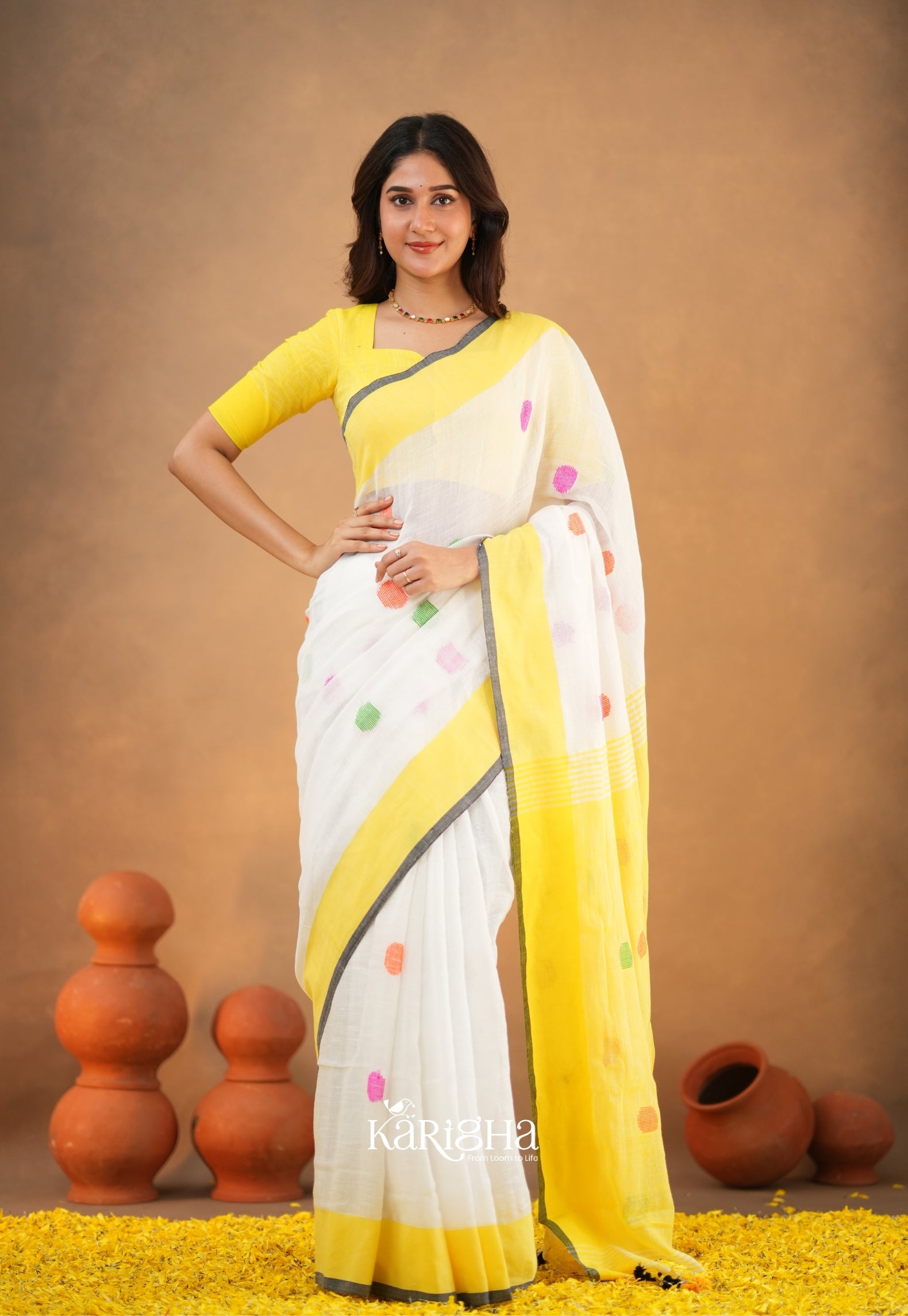 Legacy Loom – Handwoven Cotton Saree with Timeless Craft